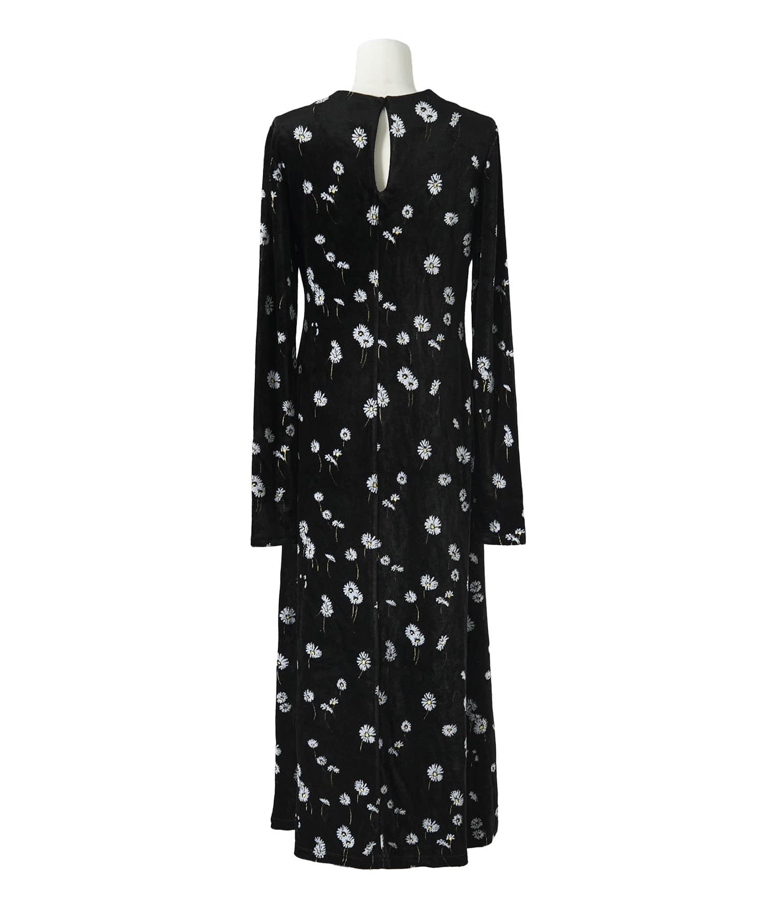 Velour Jersey Floral Dress Mame Kurogouchi