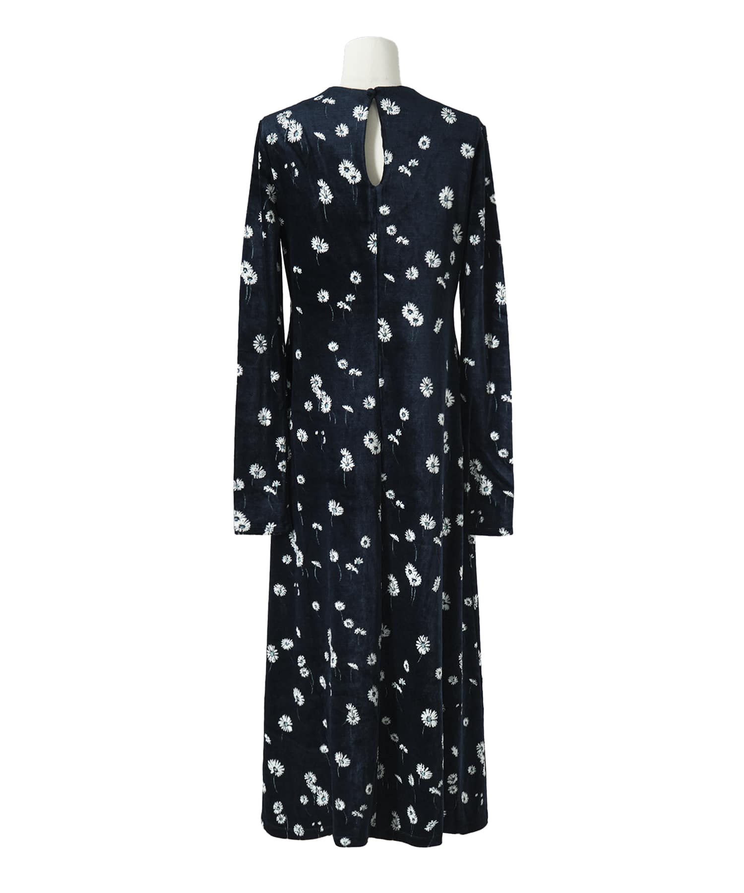 Velour Jersey Floral Dress Mame Kurogouchi