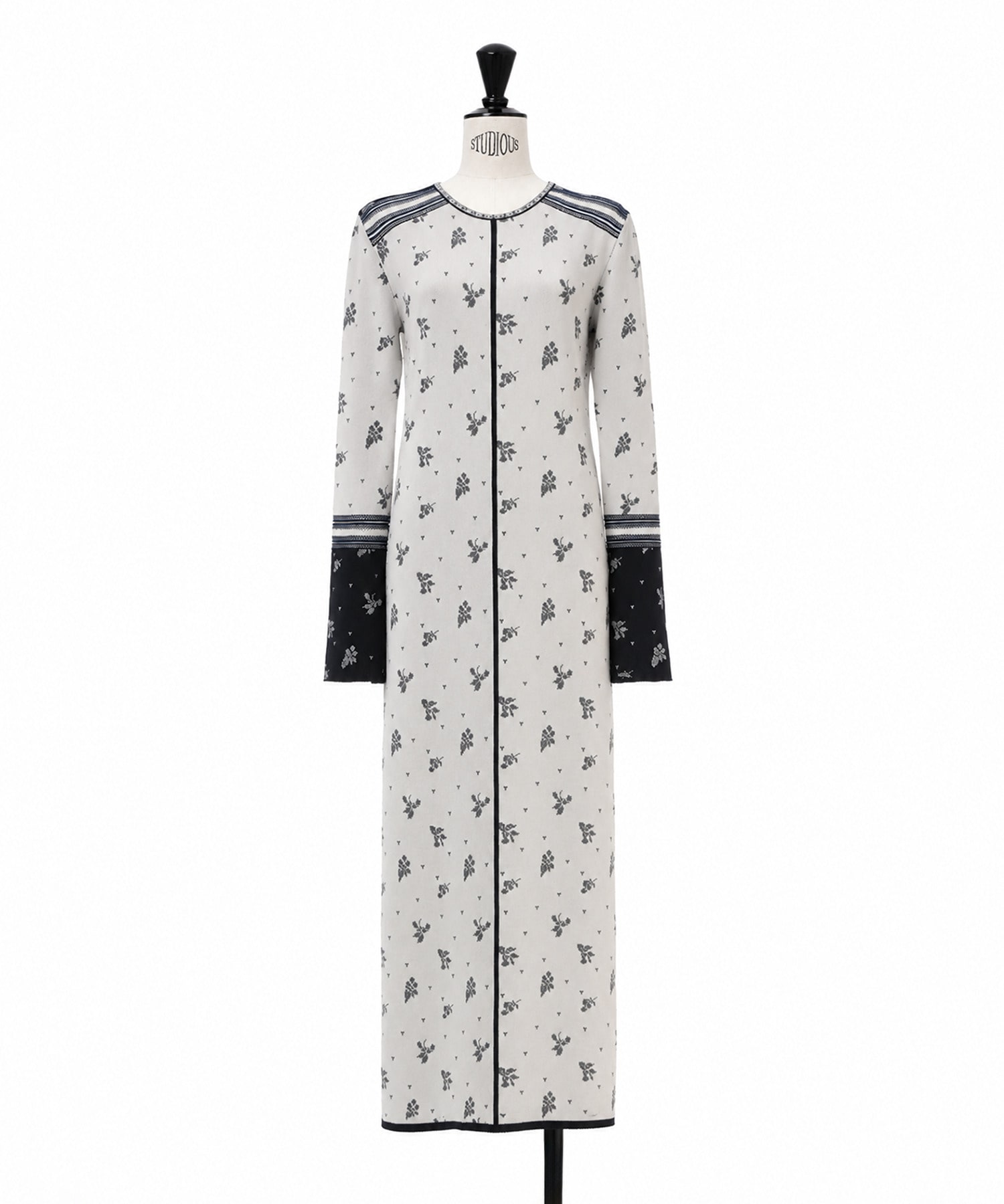 Floral Jacquard Knit Dress Mame Kurogouchi