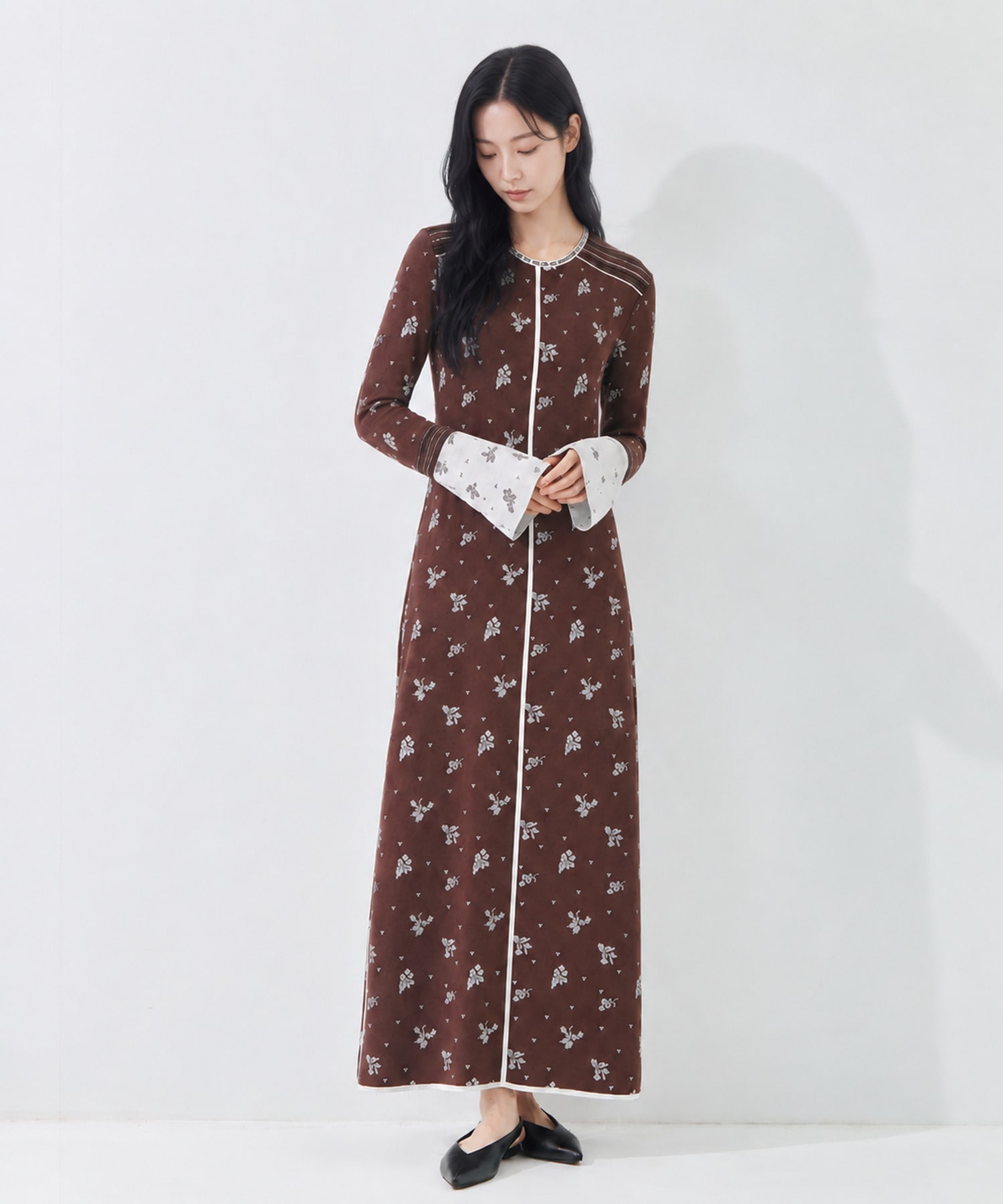 Floral Jacquard Knit Dress Mame Kurogouchi