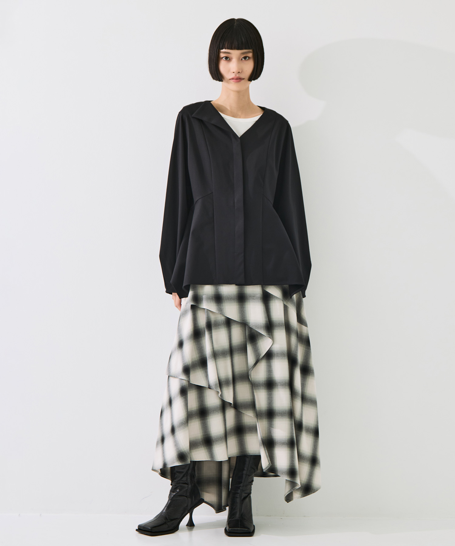 Form Peplum Tops STUDIOUS