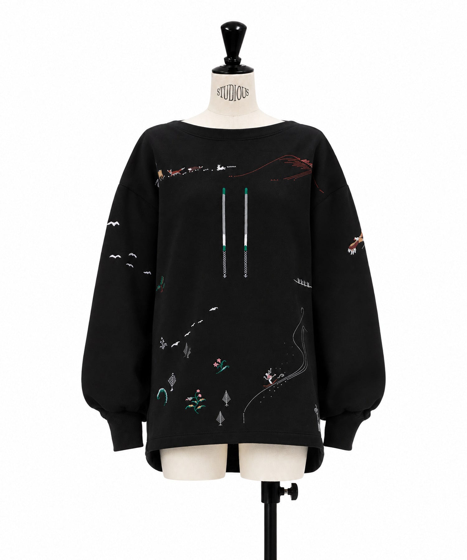 Landscape Embroidery Sweatshirt Mame Kurogouchi
