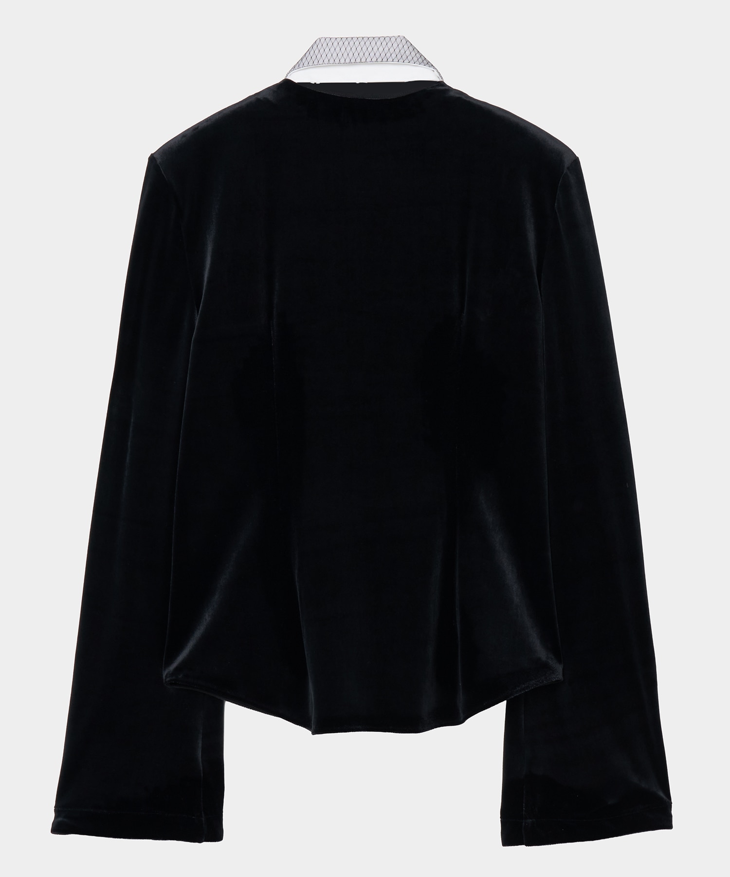 china button velour cardigan tanakadaisuke