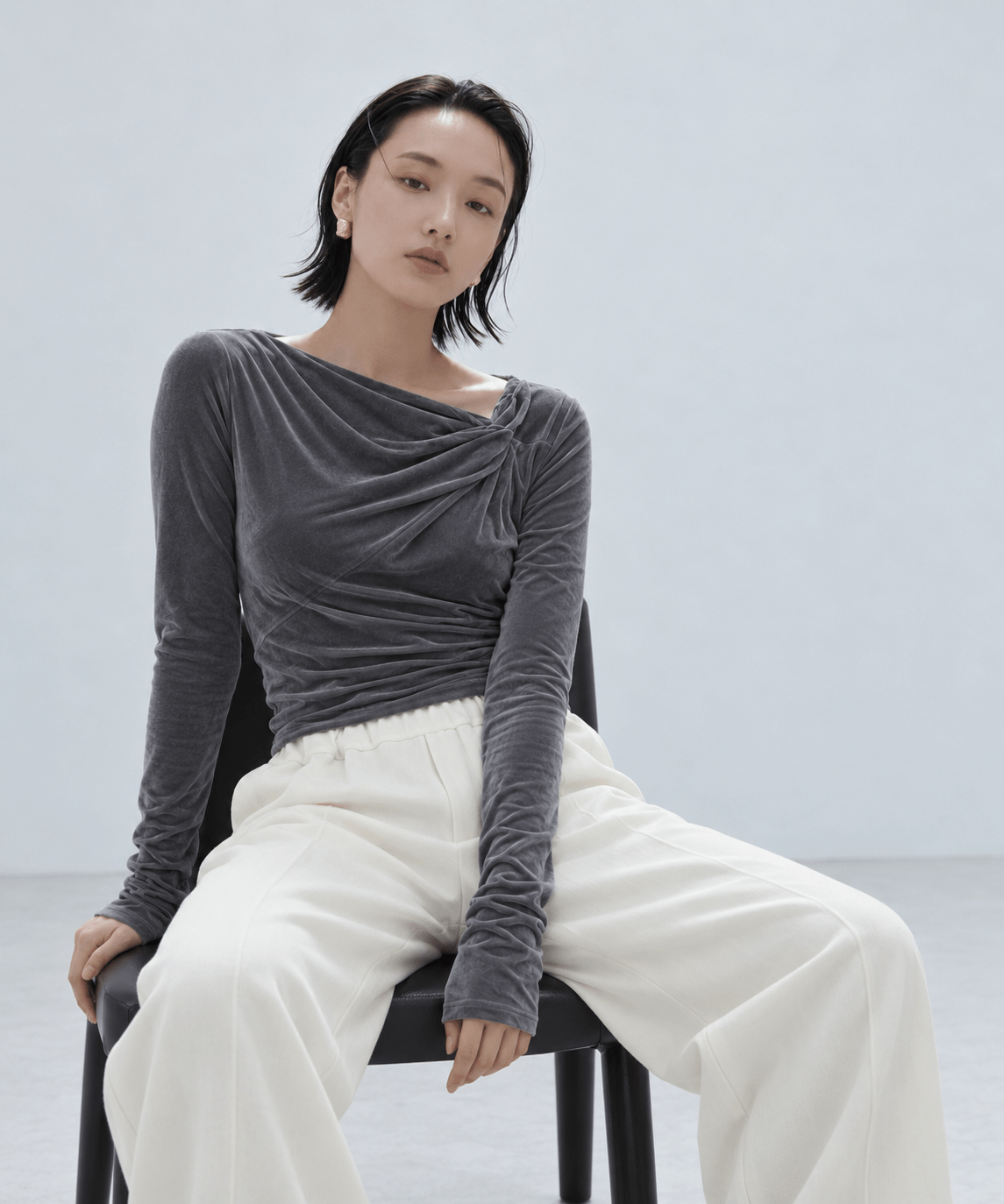 【NEW】Velours Long Tee STUDIOUS