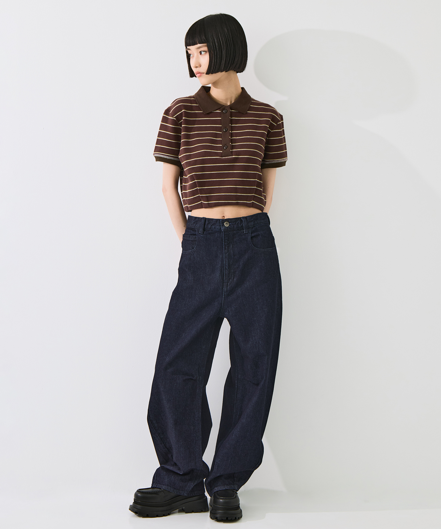 Damaged Barrel Leg Jeans STUDIOUS