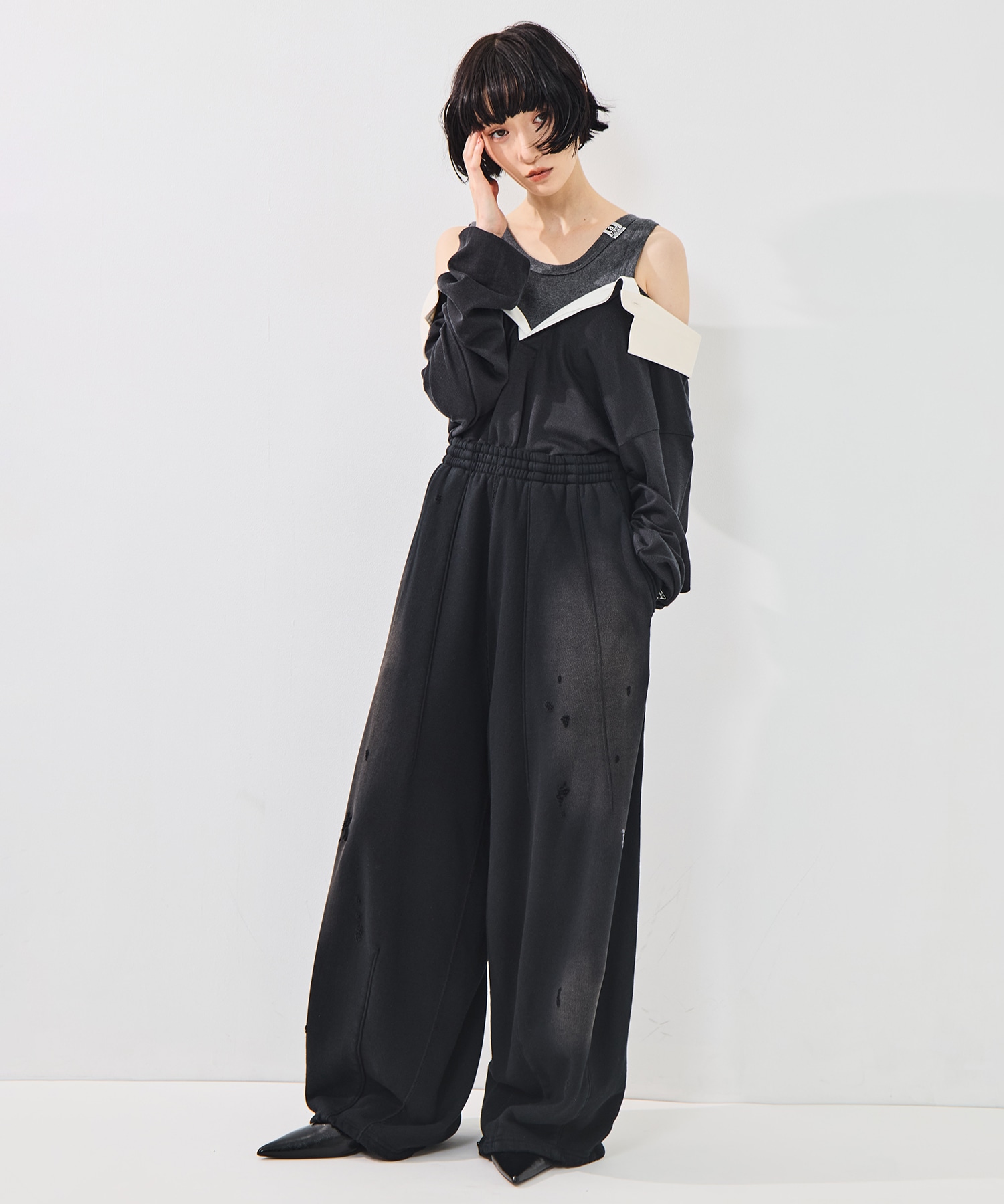 Deconstructed H.D Sweat Pants Needles