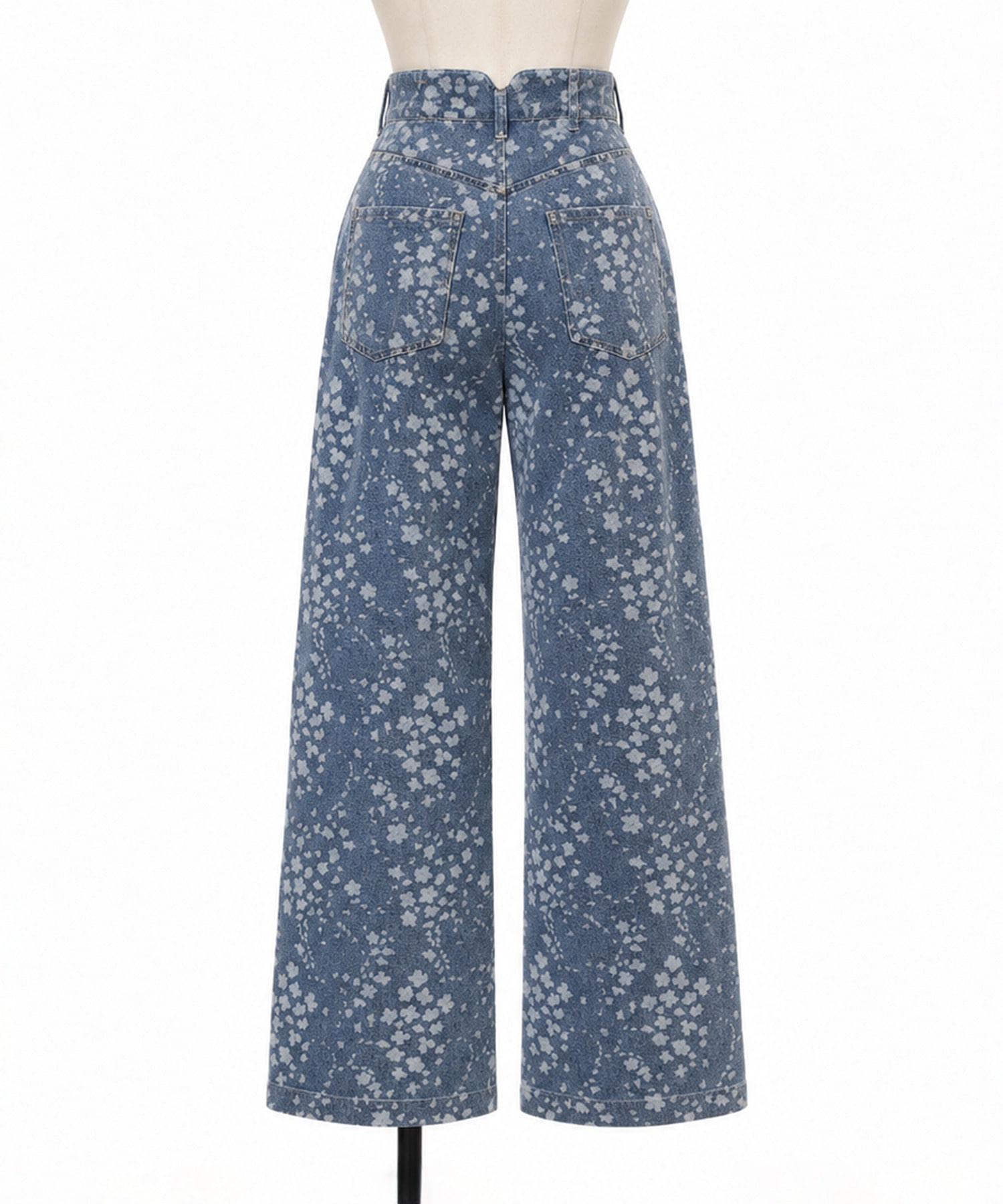 Floral Jacquard Denim Trousers Mame Kurogouchi