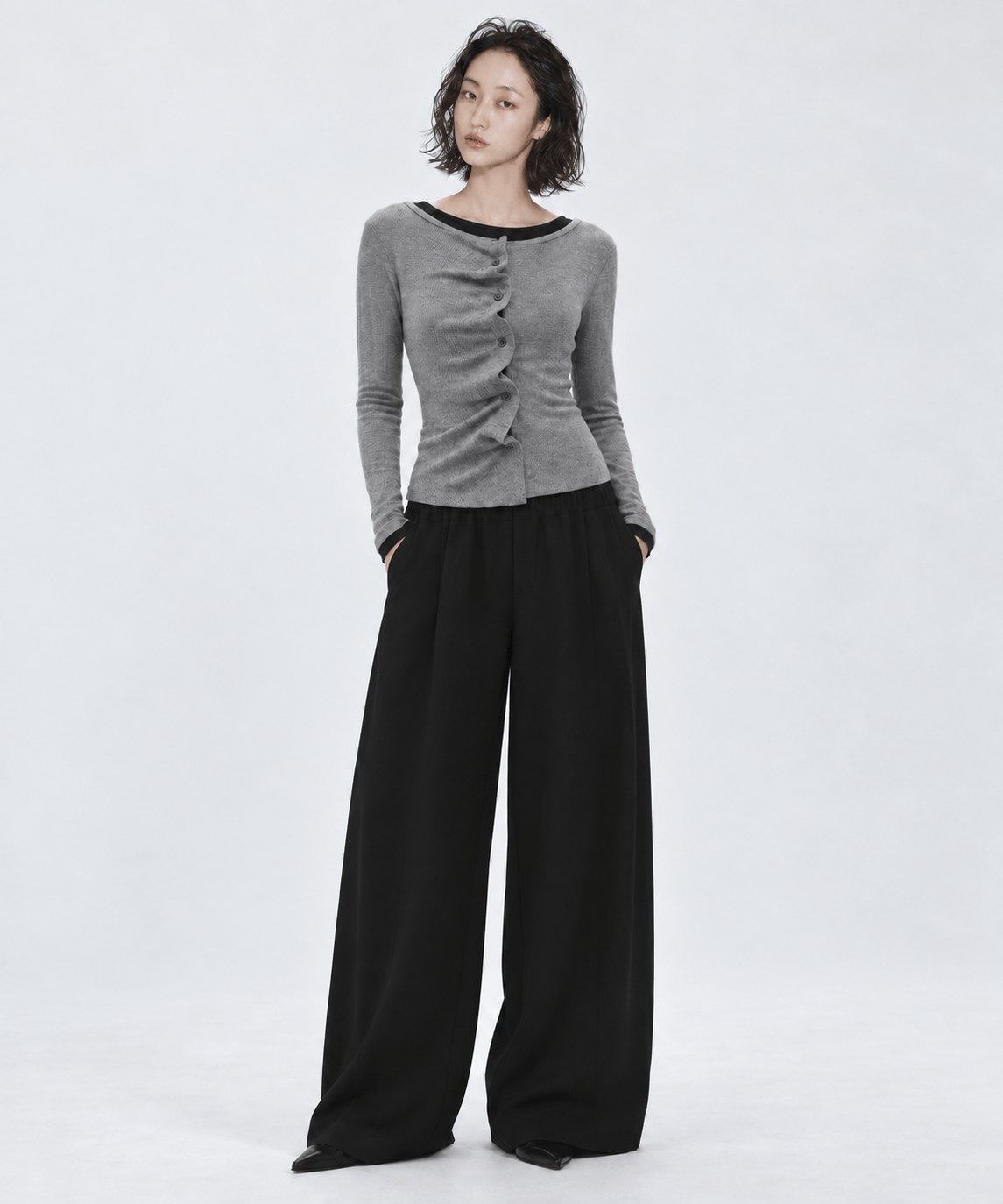 Double Cloth Easy Pants STUDIOUS