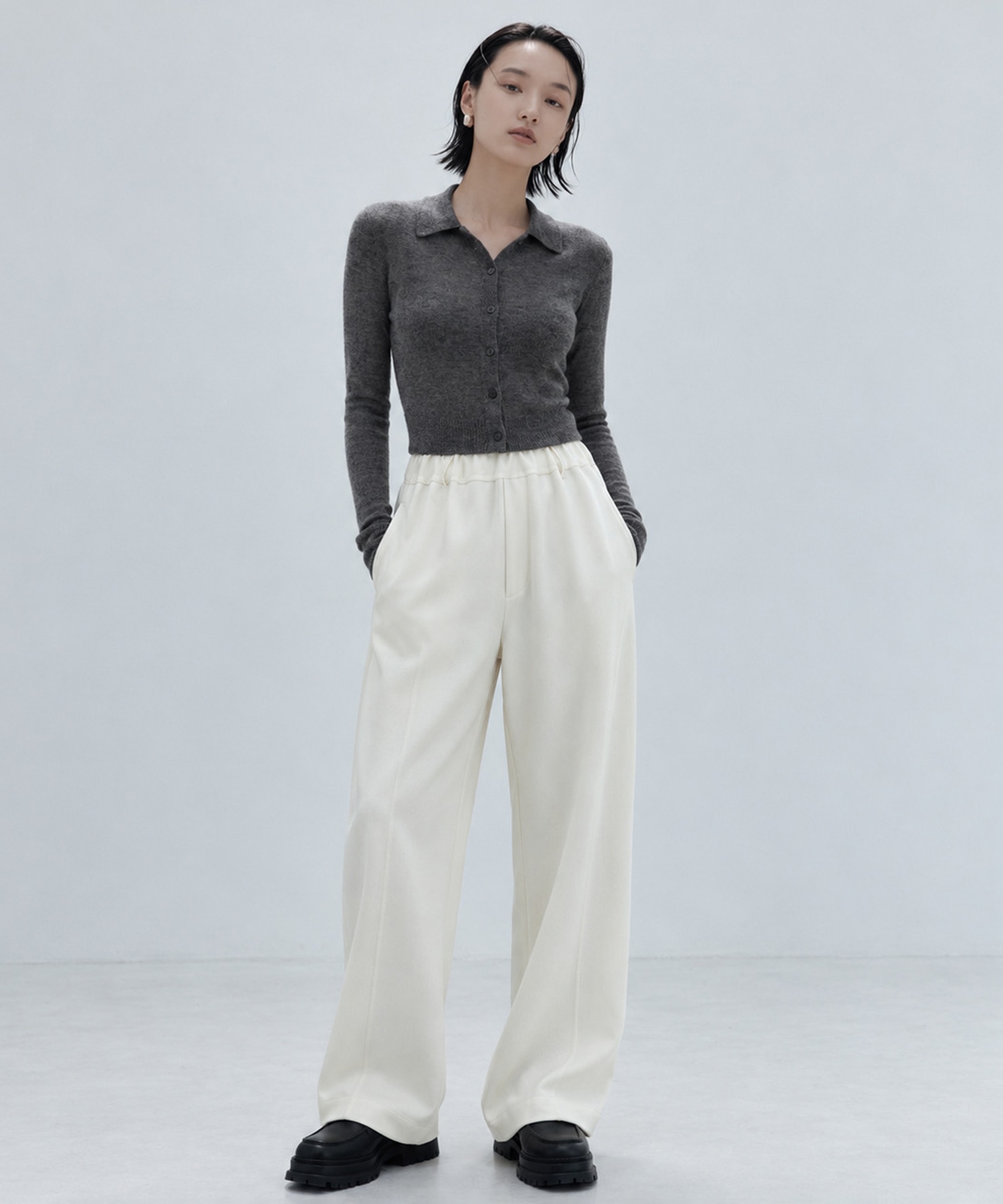 Double Cloth Easy Pants STUDIOUS