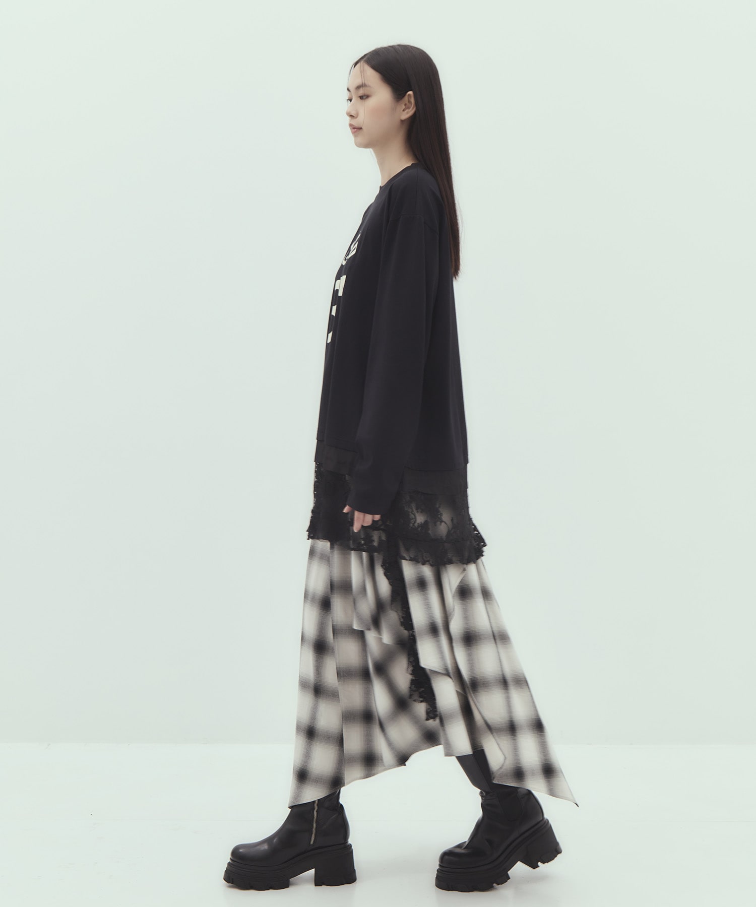 Layered Flare Skirt STUDIOUS