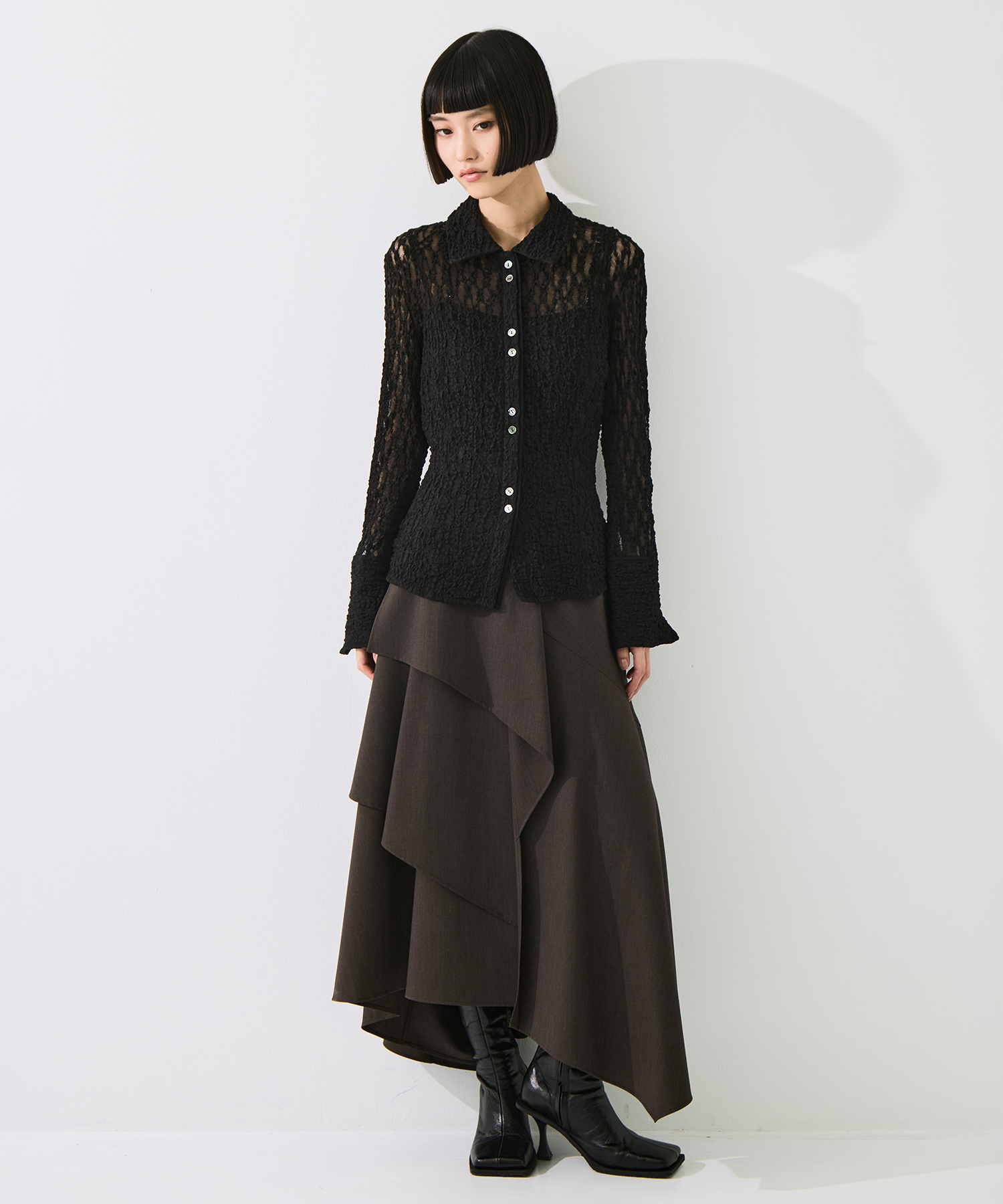 Layered Flare Skirt STUDIOUS