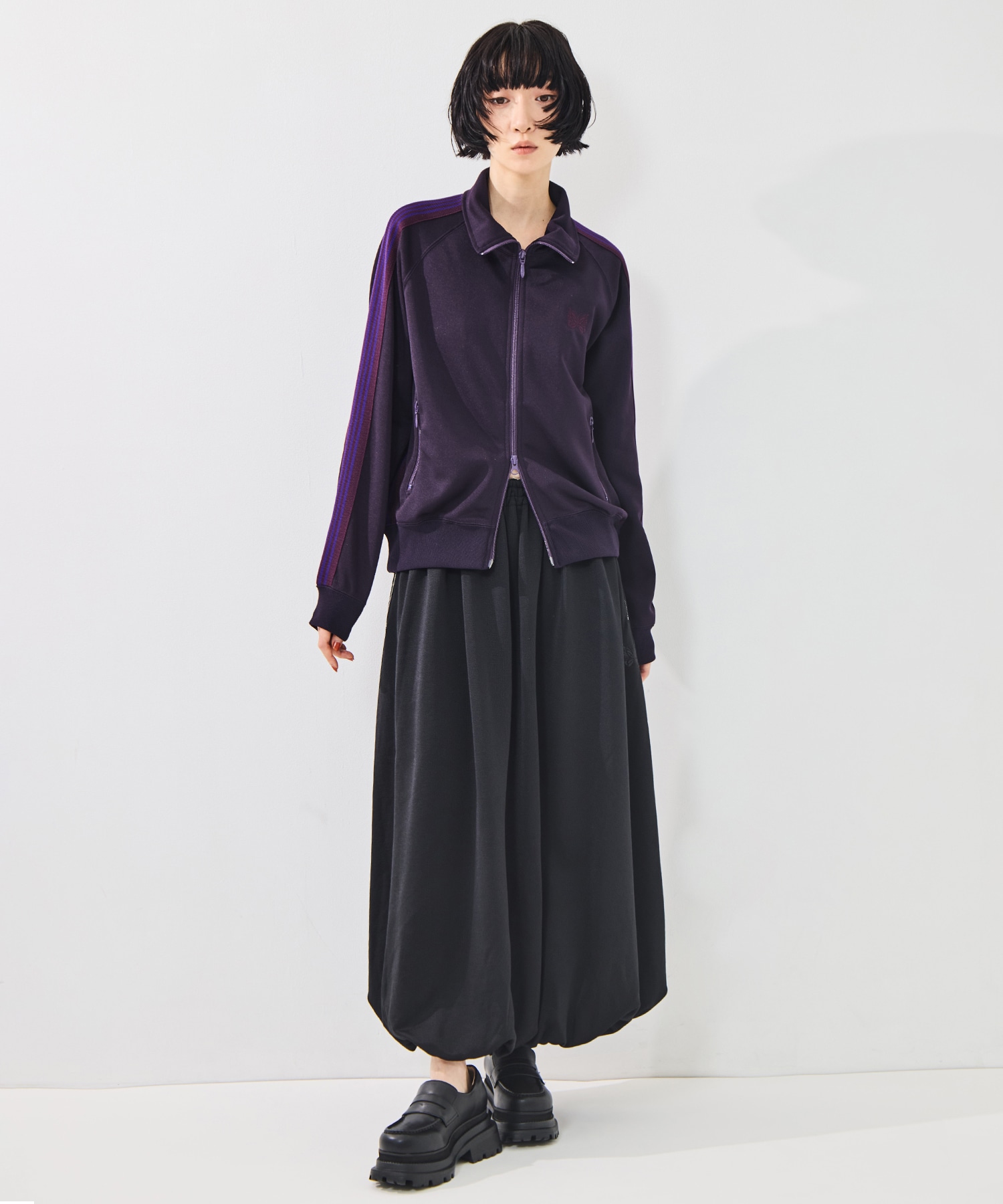Ballon Track Skirt -Bright jersey Needles