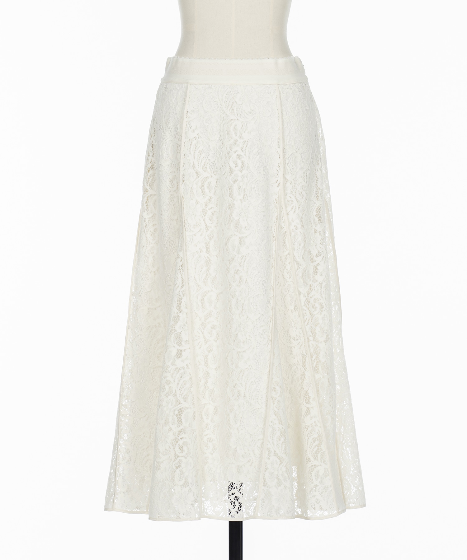 FLOCKED LACE FLARED SKIRT FETICO