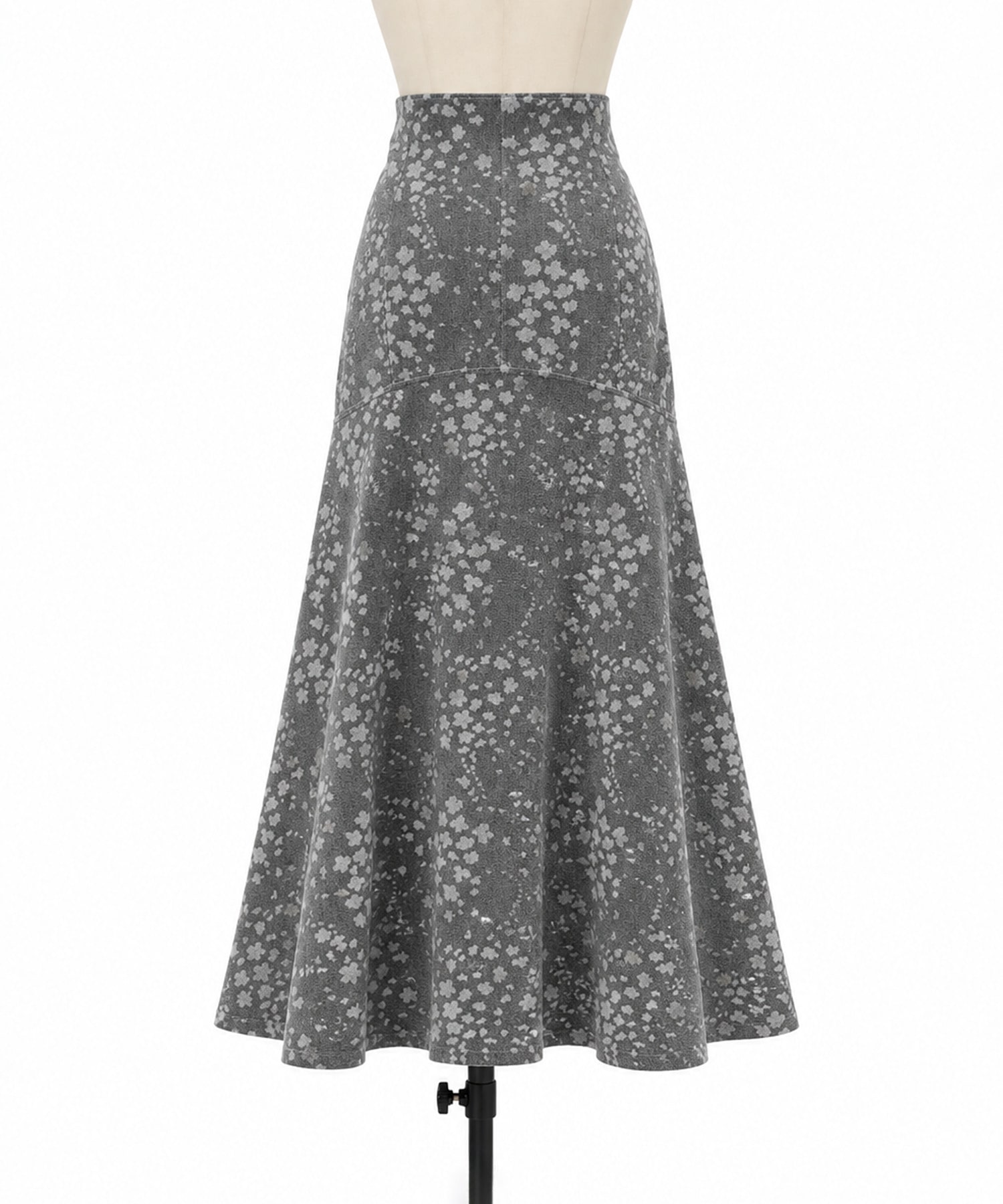 Floral Jacquard Denim Skirt Mame Kurogouchi