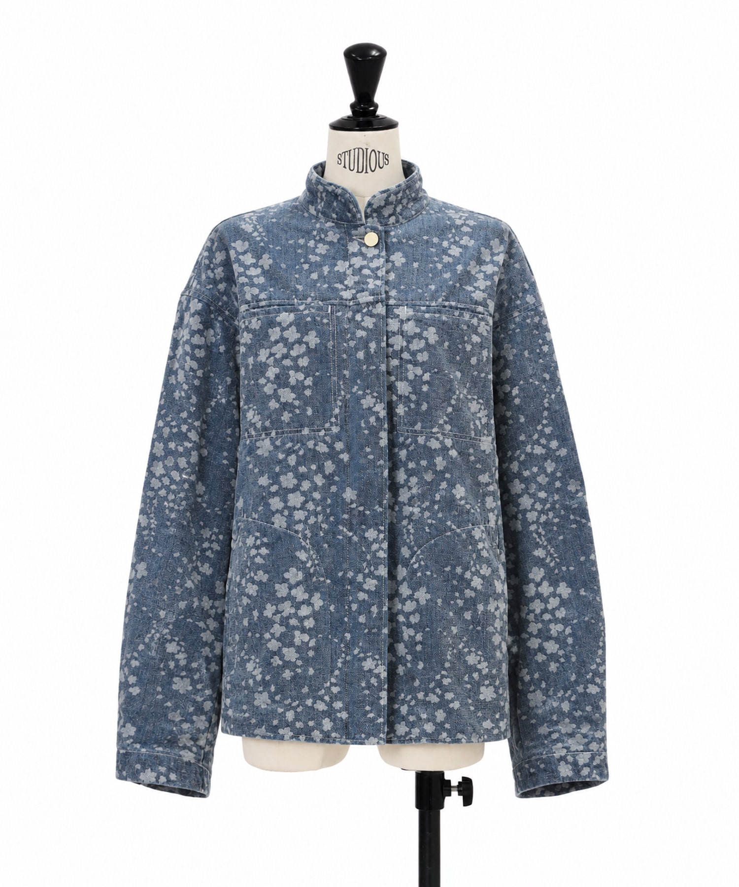 Floral Jacquard Denim Jacket Mame Kurogouchi