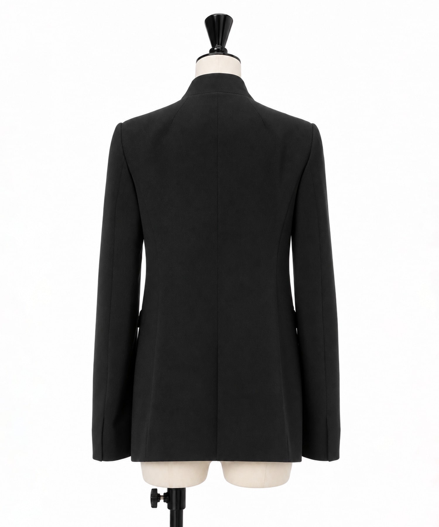 Triacetate Collarless Double Breasted Suit Jacket Mame Kurogouchi
