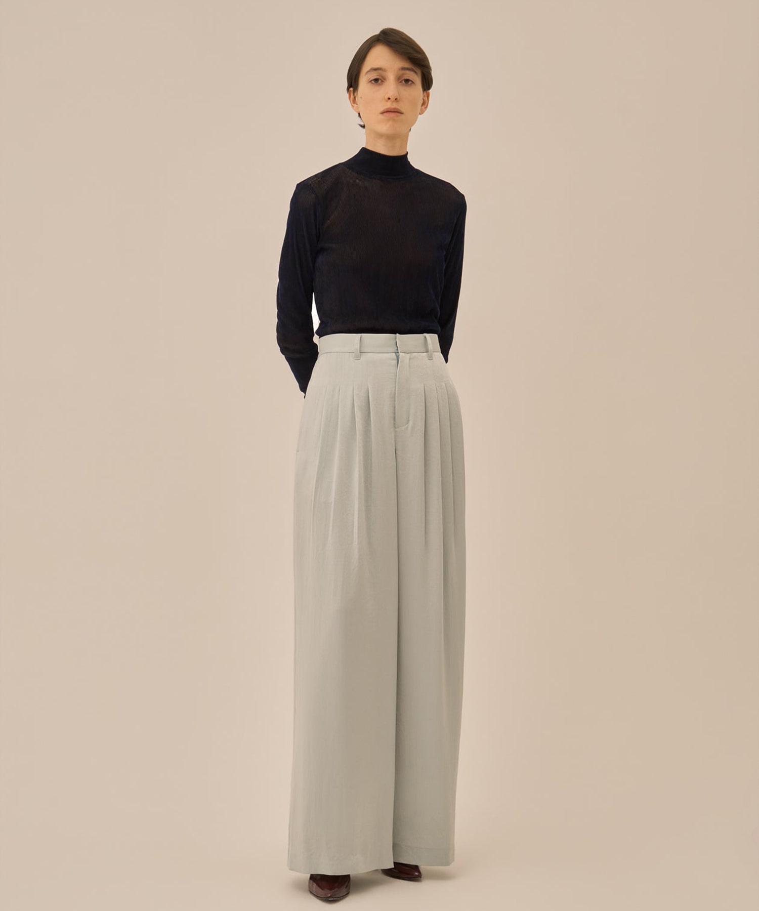 Claudia tie jersey pullover AKIRANAKA