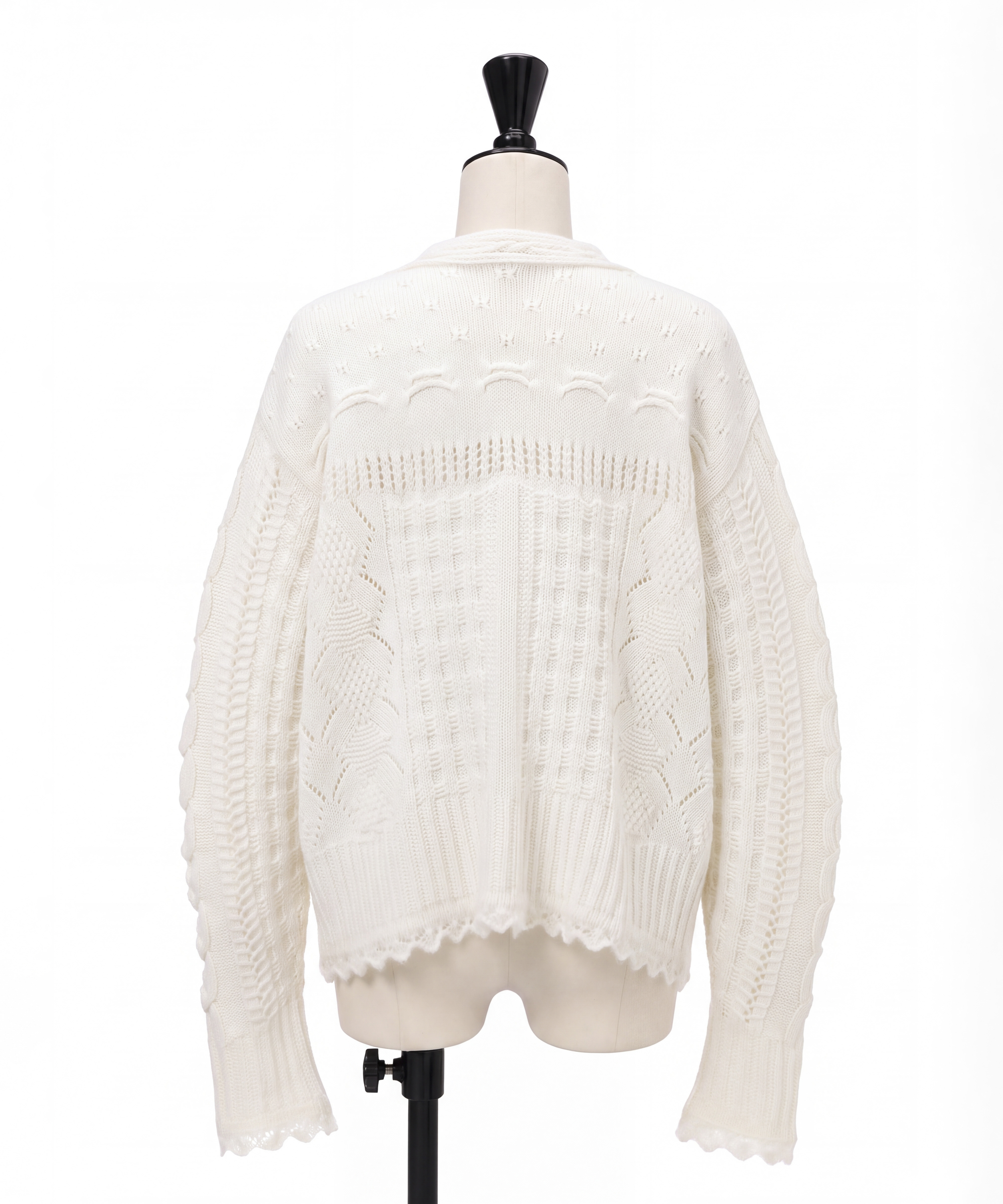 Wool Cable Knit Cardigan Mame Kurogouchi