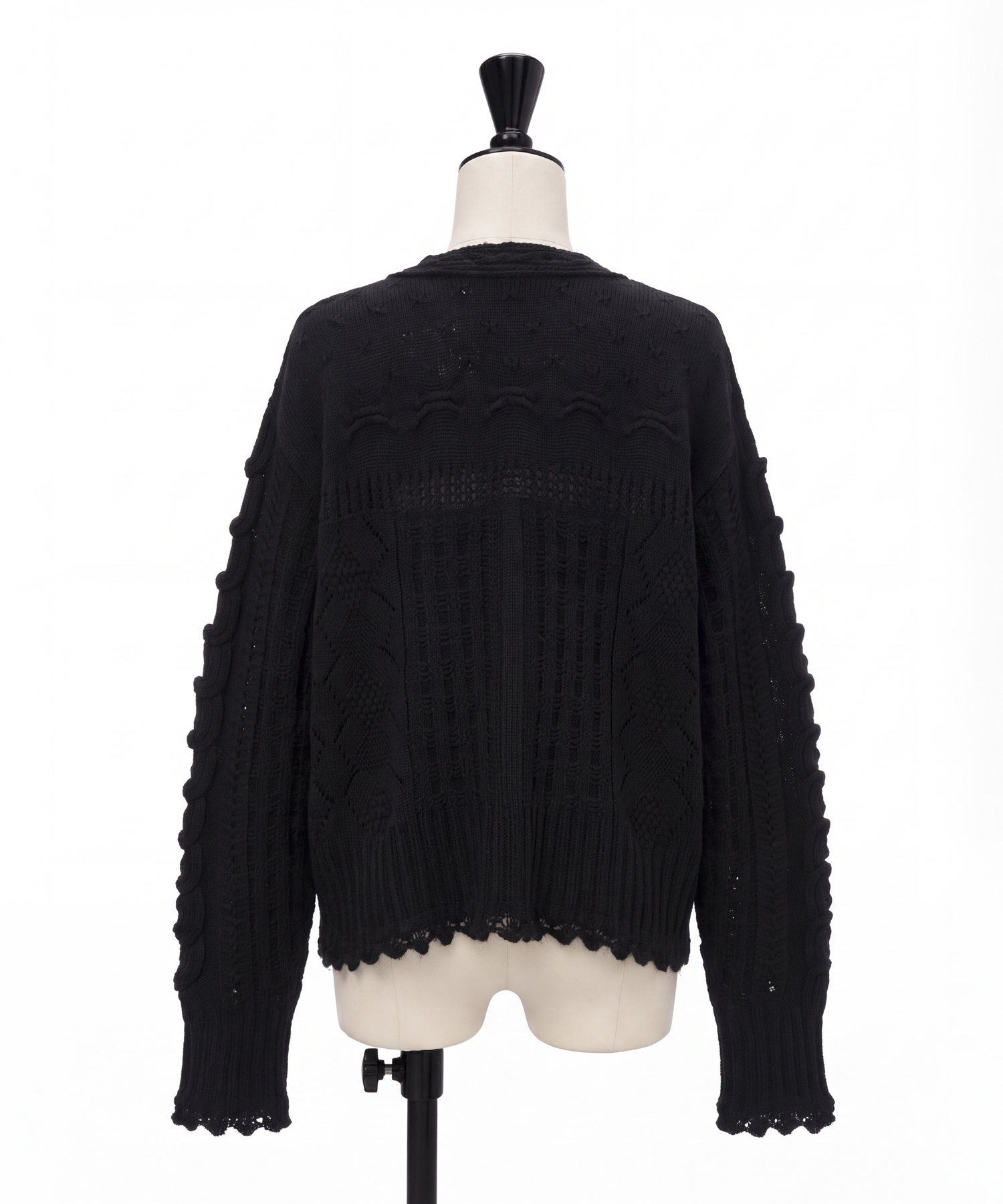 Wool Cable Knit Cardigan Mame Kurogouchi