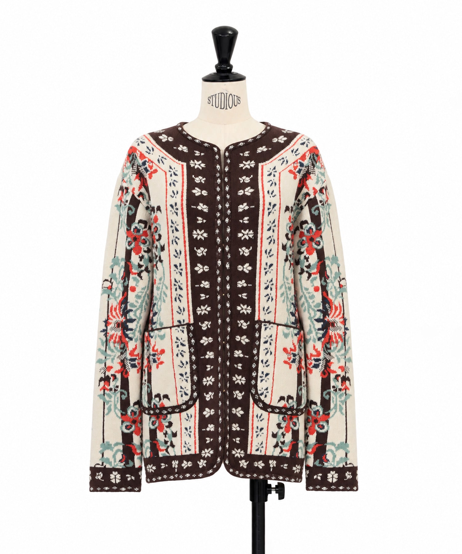 Floral Arabesque Knit Jacket Mame Kurogouchi