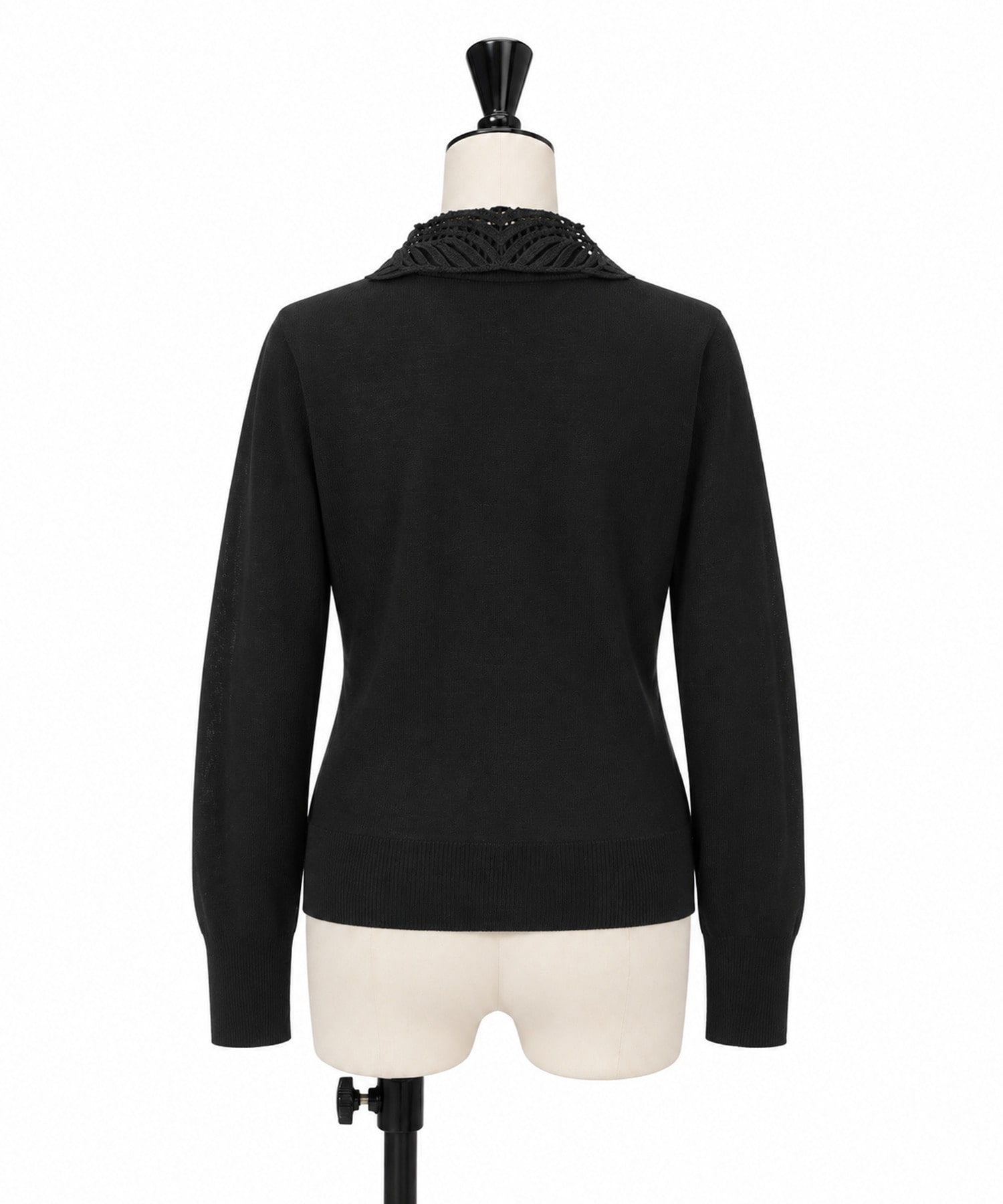 Embroidery Collar Knit Cardigan Mame Kurogouchi
