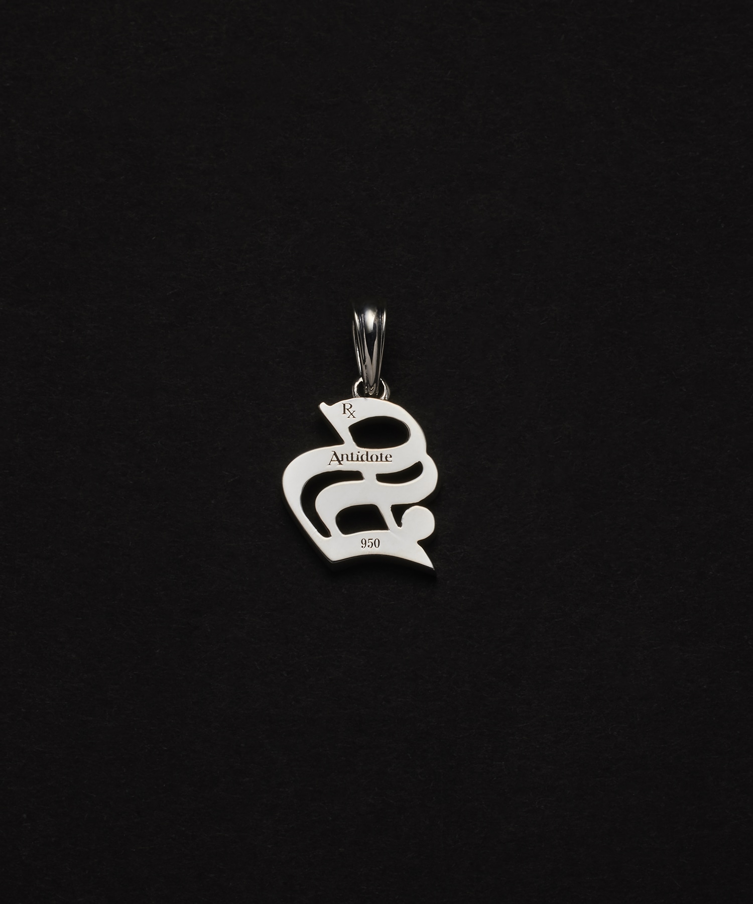 Engraved Initial Pendant S Antidote BUYERS CLUB