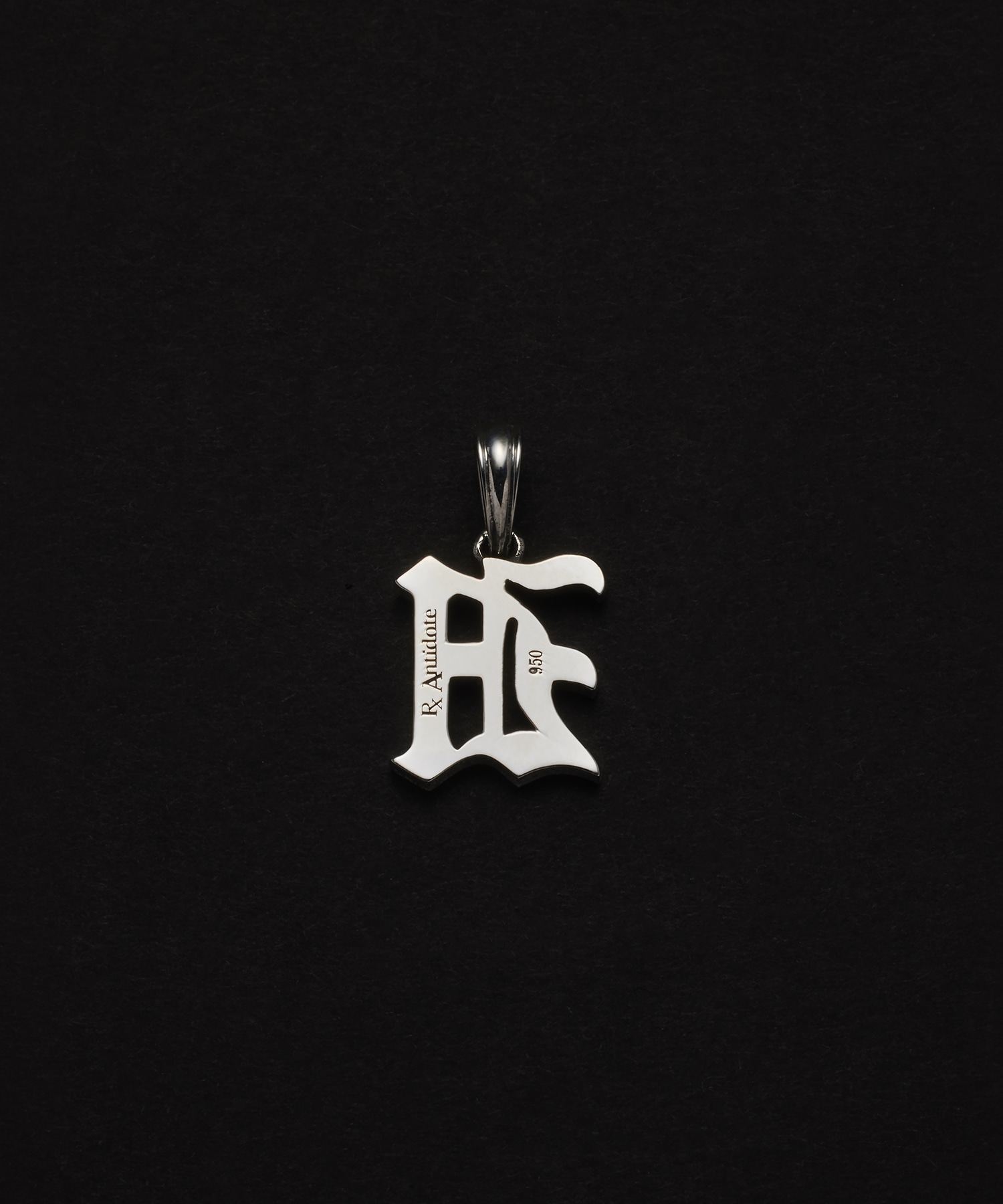 Engraved Initial Pendant H Antidote BUYERS CLUB