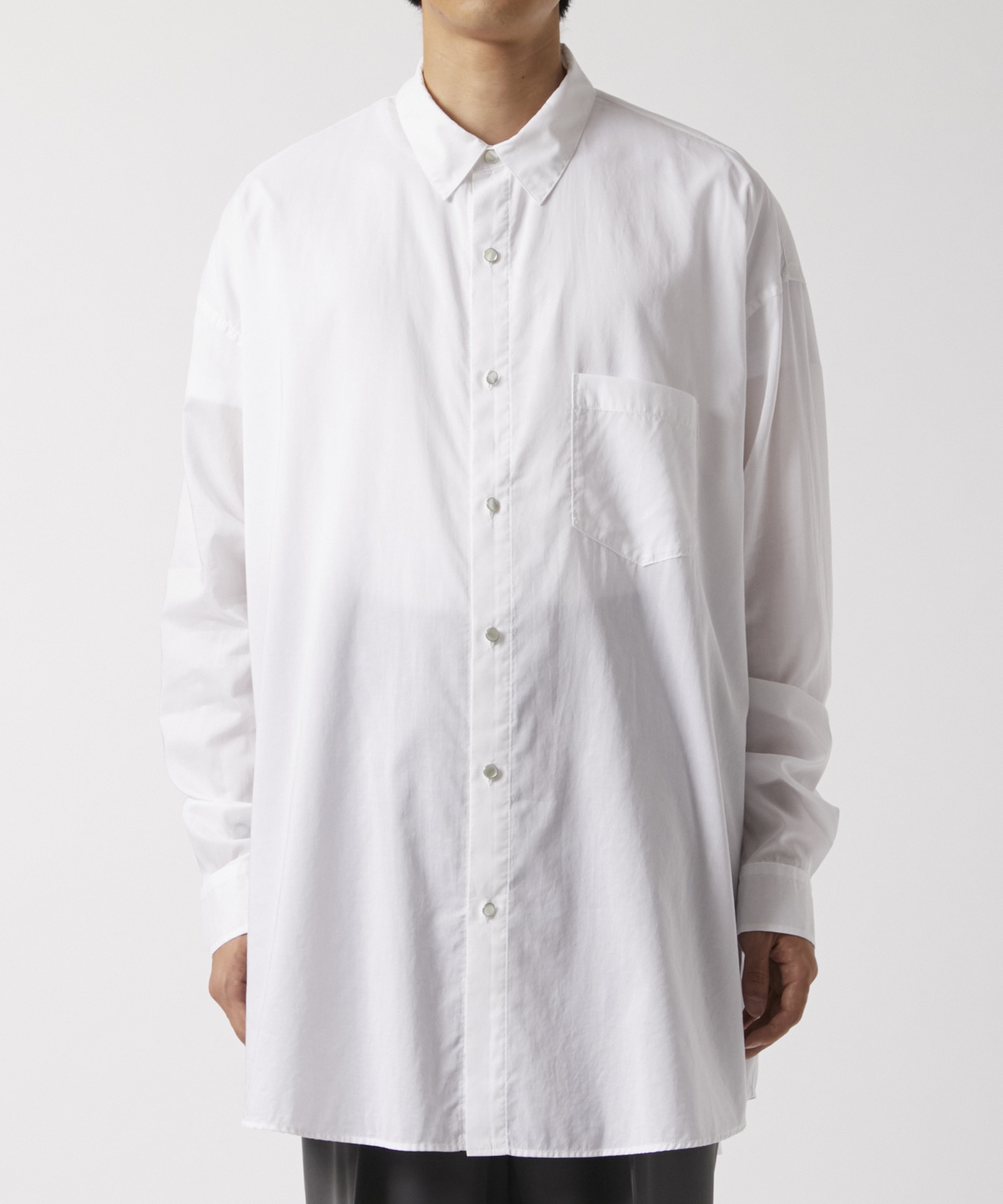 Washed Over Cotton&Silk Shirt Fujimoto