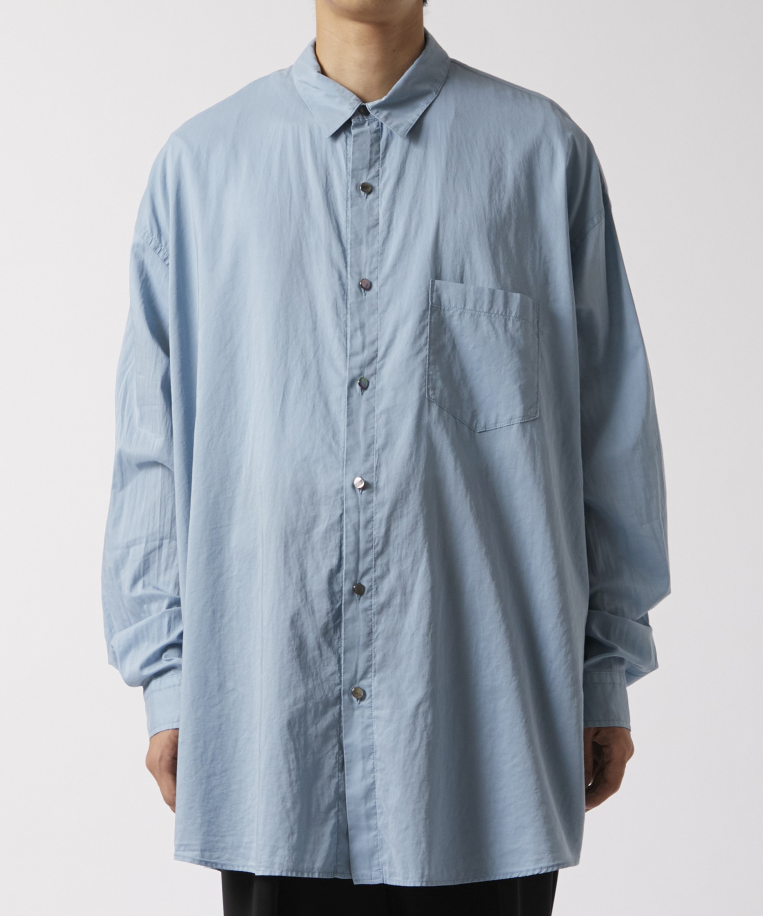 Washed Over Cotton&Silk Shirt Fujimoto