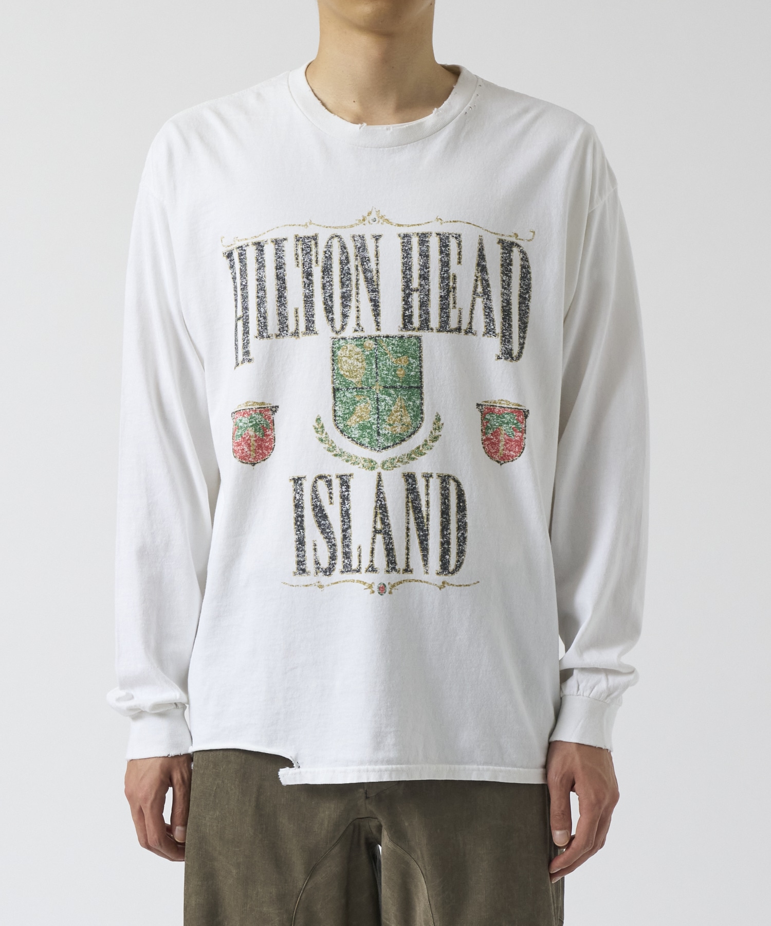 Printed L/S Tee  HILTON HEAD ISLAND soe