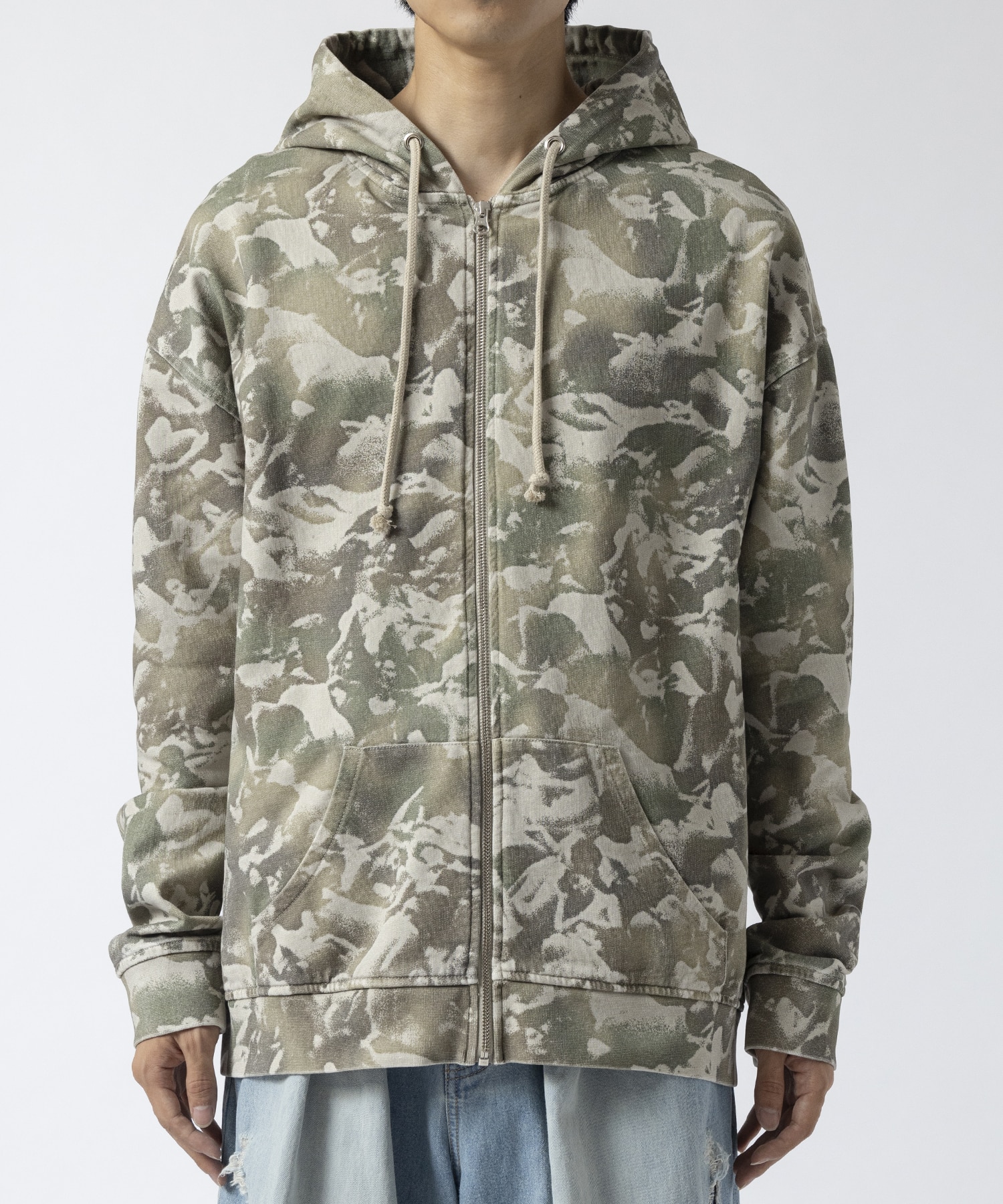 別注 Carne Camo ZIP HOODY carne bollente