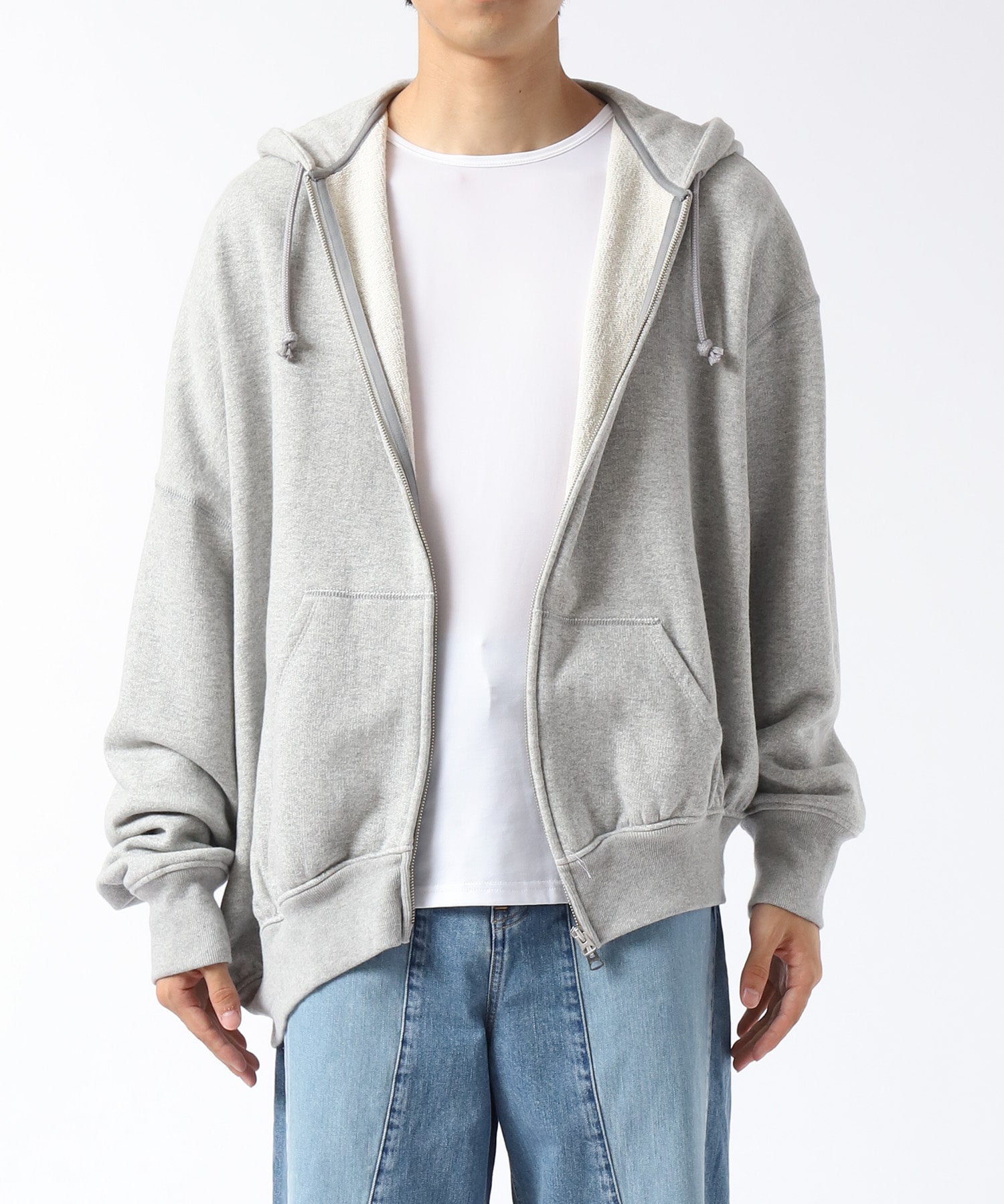 Asymmetry Zip Hoodie INSCRIRE