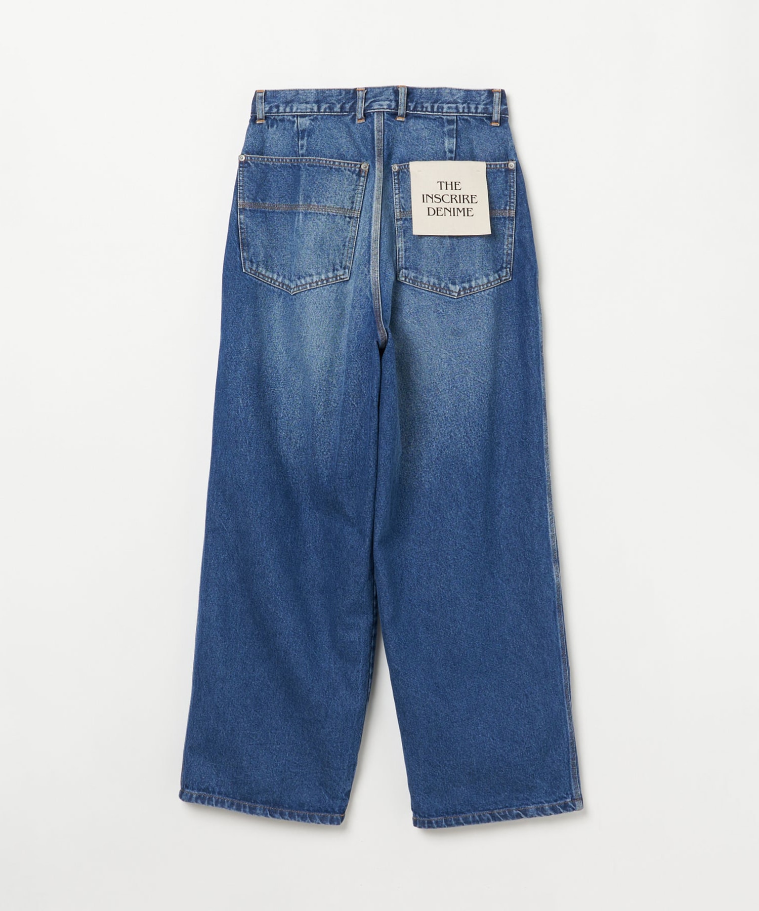 Denim Tuck Wide Pants INSCRIRE