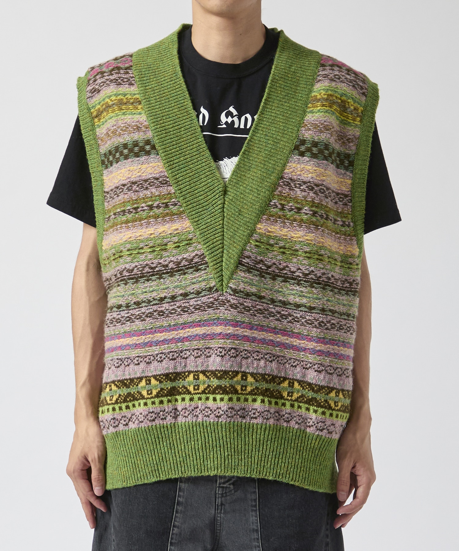 JAMIESONS×Kota Gushiken Reversed Stitch Vest Kota Gushiken