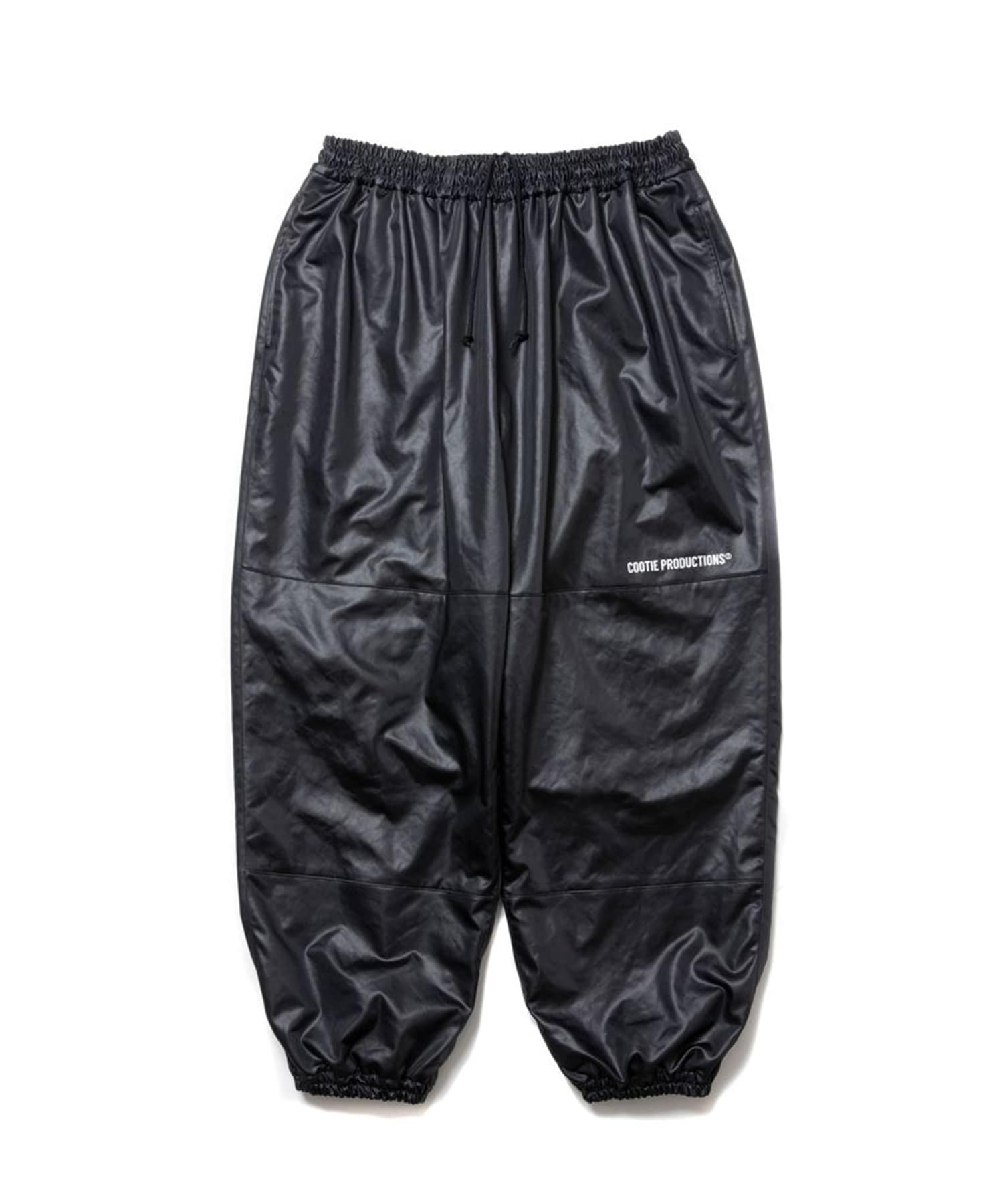 Damp Coated Satin Wide Track Pants COOTIE PRODUCTIONS