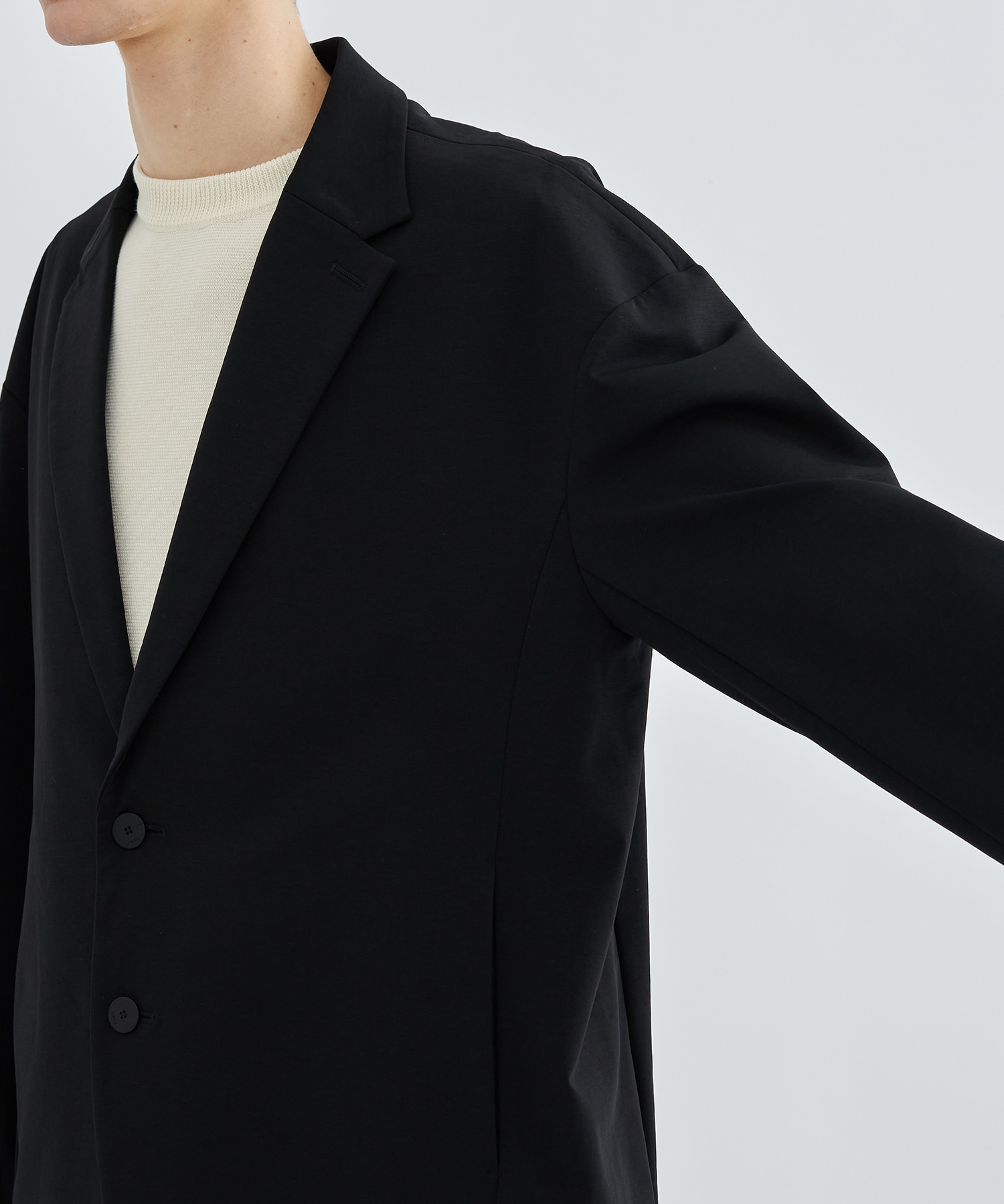 別注>DROP SHOULDER JACKET(1 BLACK): ATTACHMENT: MENS｜ STUDIOUS