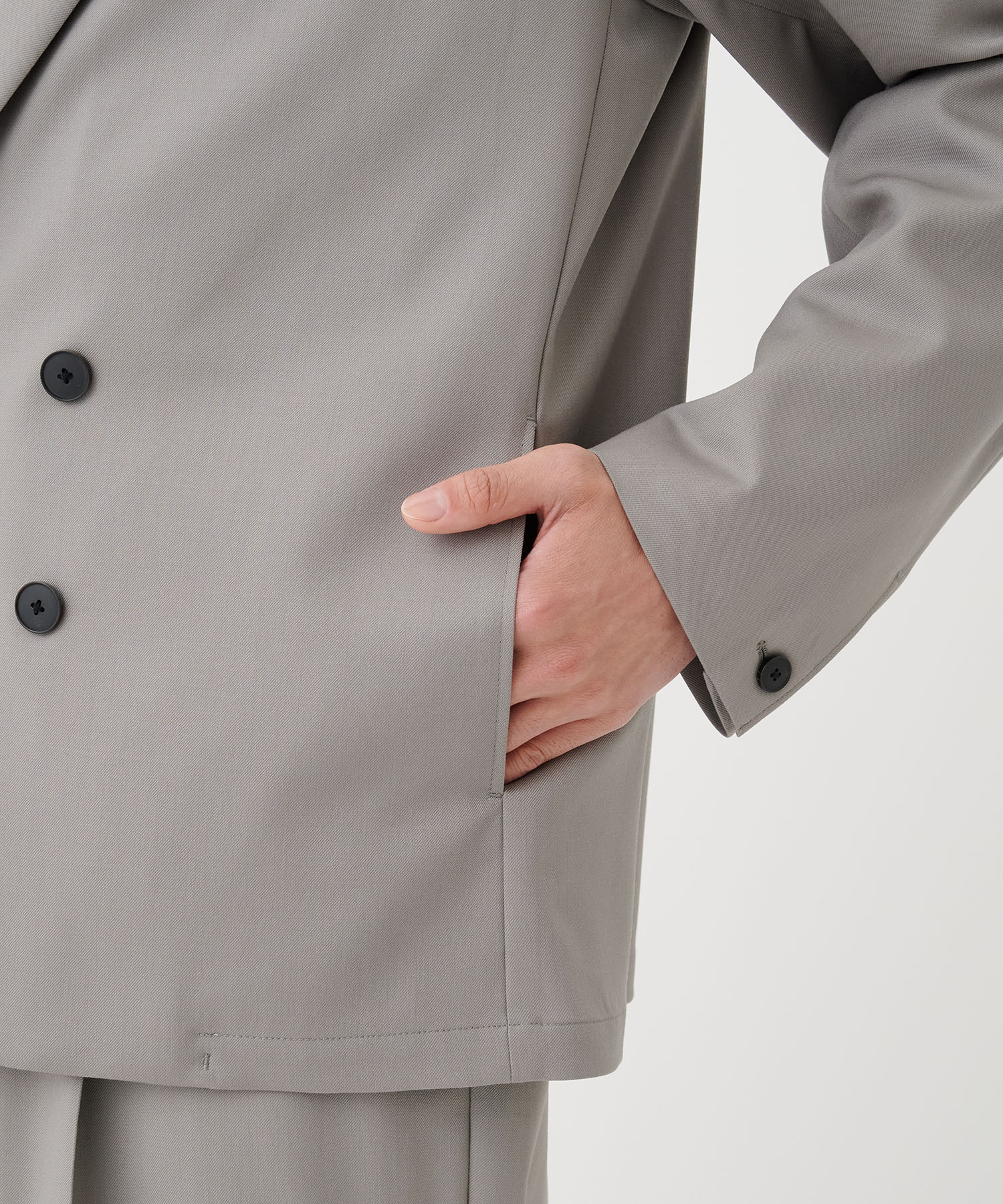 NO SEASON WASHABLEWOOL JACKET STUDIOUS