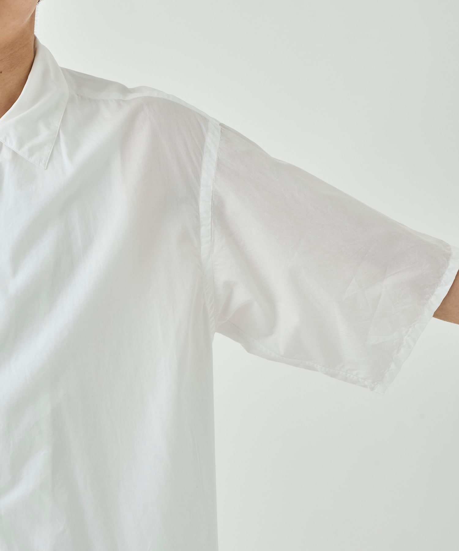 Chambray Open-collar Shirt blurhms