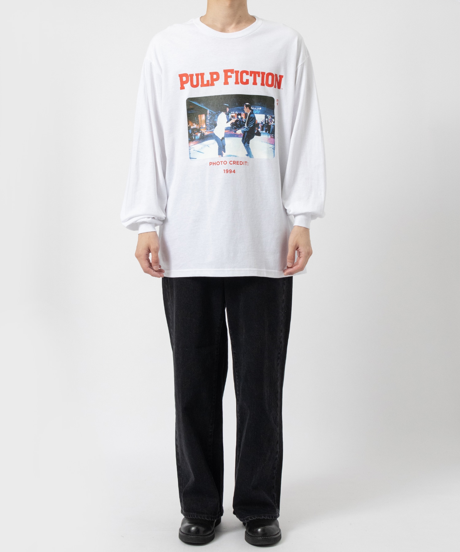 PULP FICTION / CREW NECK LONG SLEEVE T-SHIRT ( TYPE-1 ) WACKO MARIA