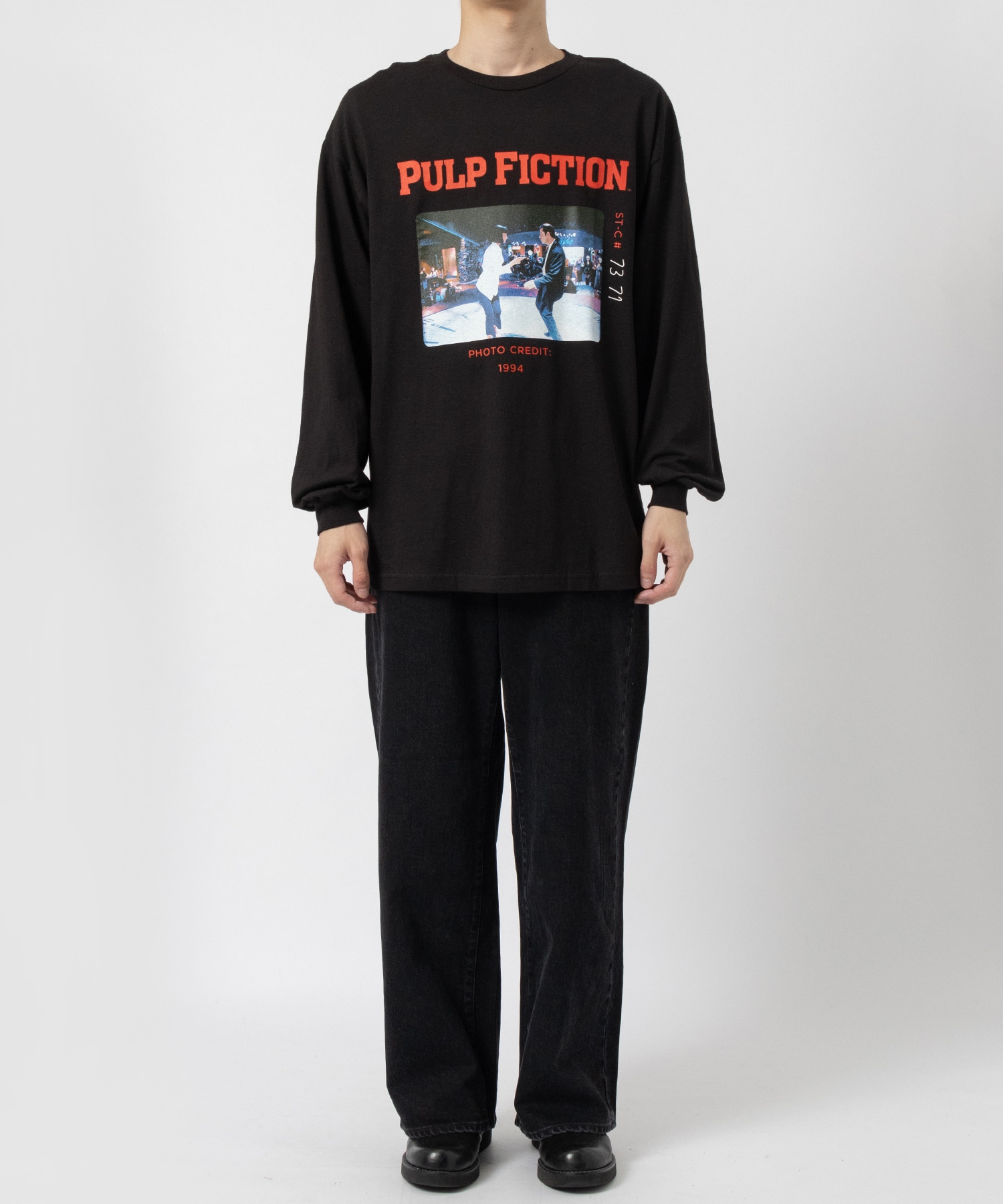 PULP FICTION / CREW NECK LONG SLEEVE T-SHIRT ( TYPE-1 ) WACKO MARIA