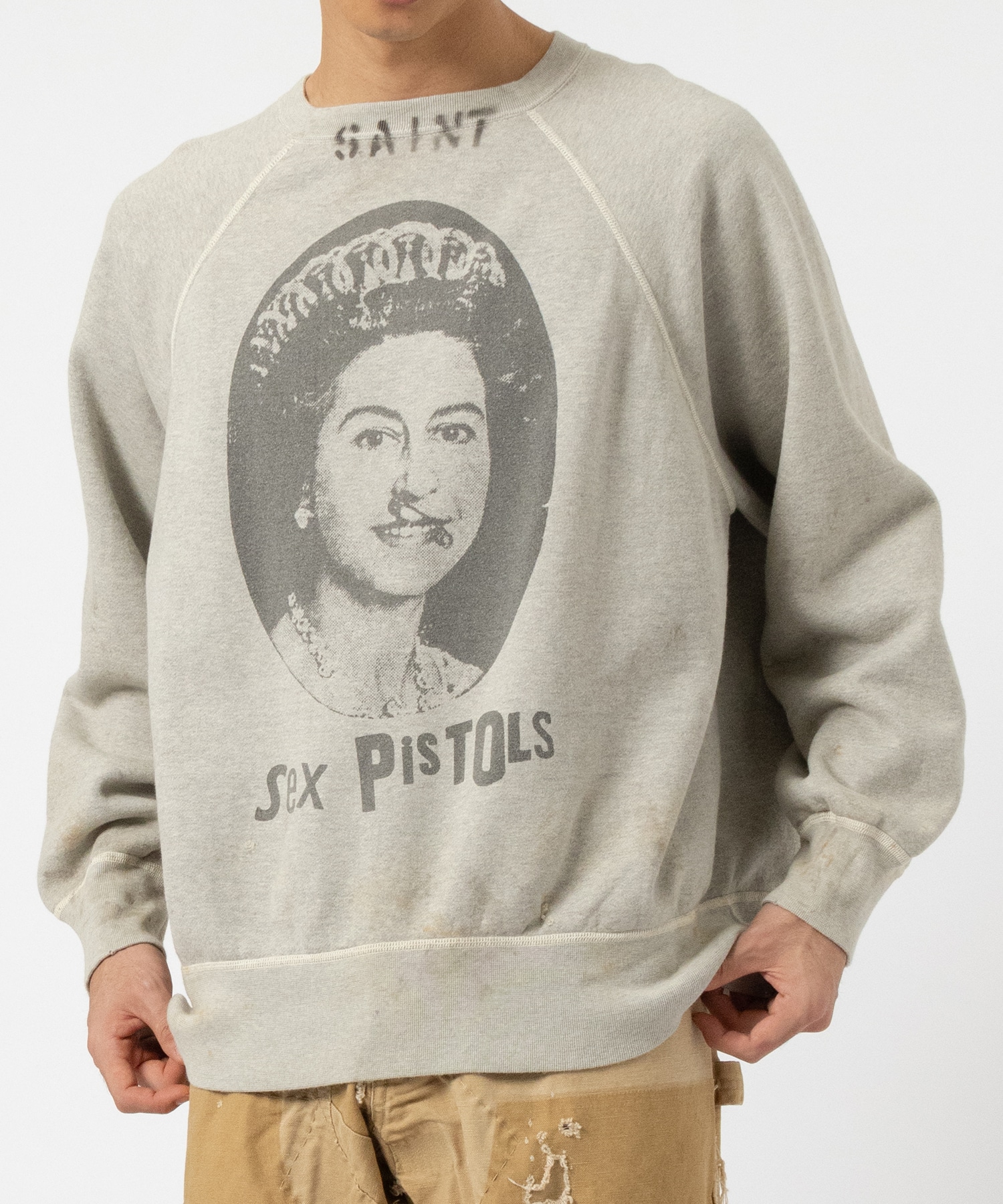 SM-YS1-0000-C23/SP_CREW SWT/QUEEN/GRAY SAINT M××××××