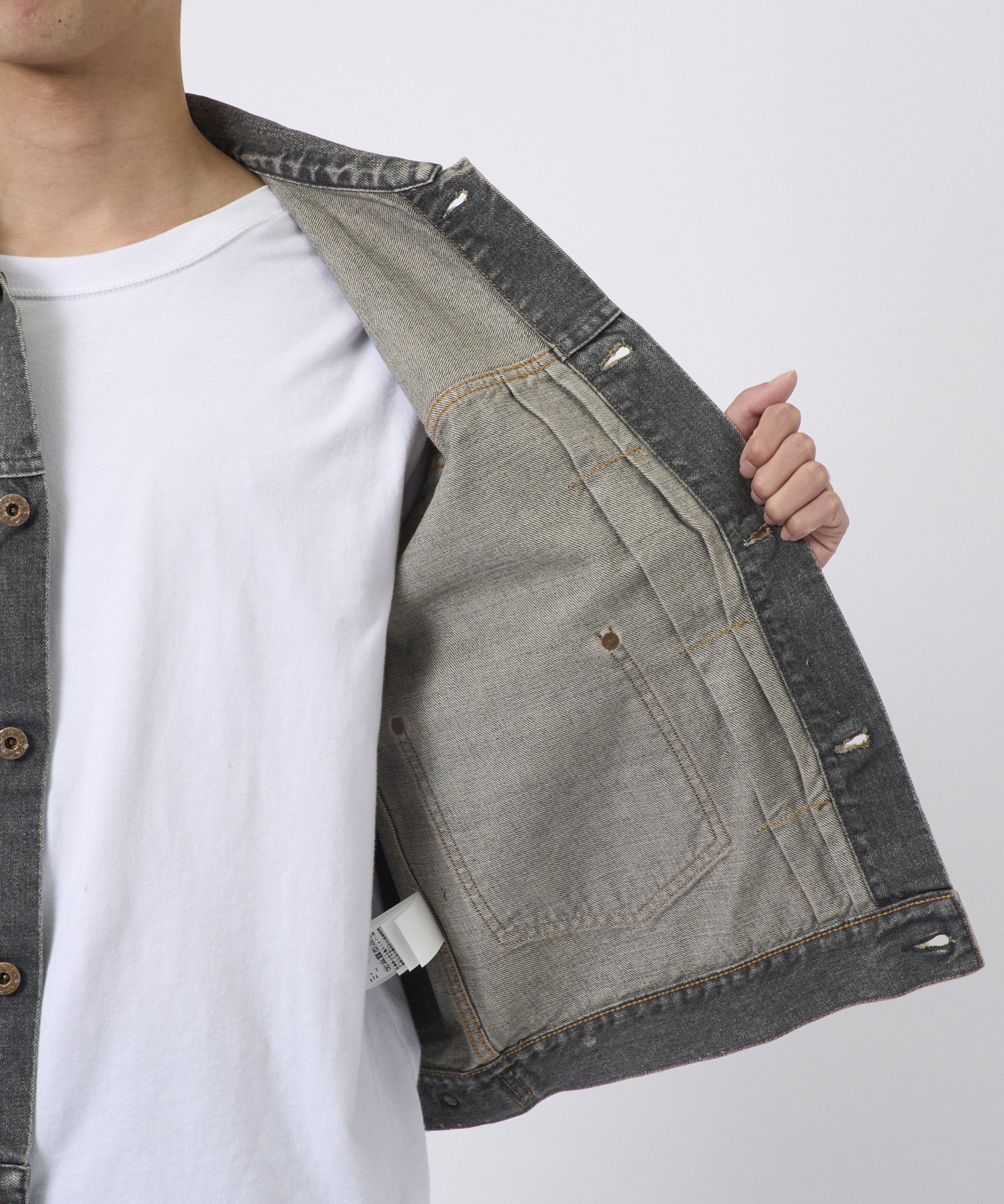 MOLDED DENIM JACKET SUGARHILL