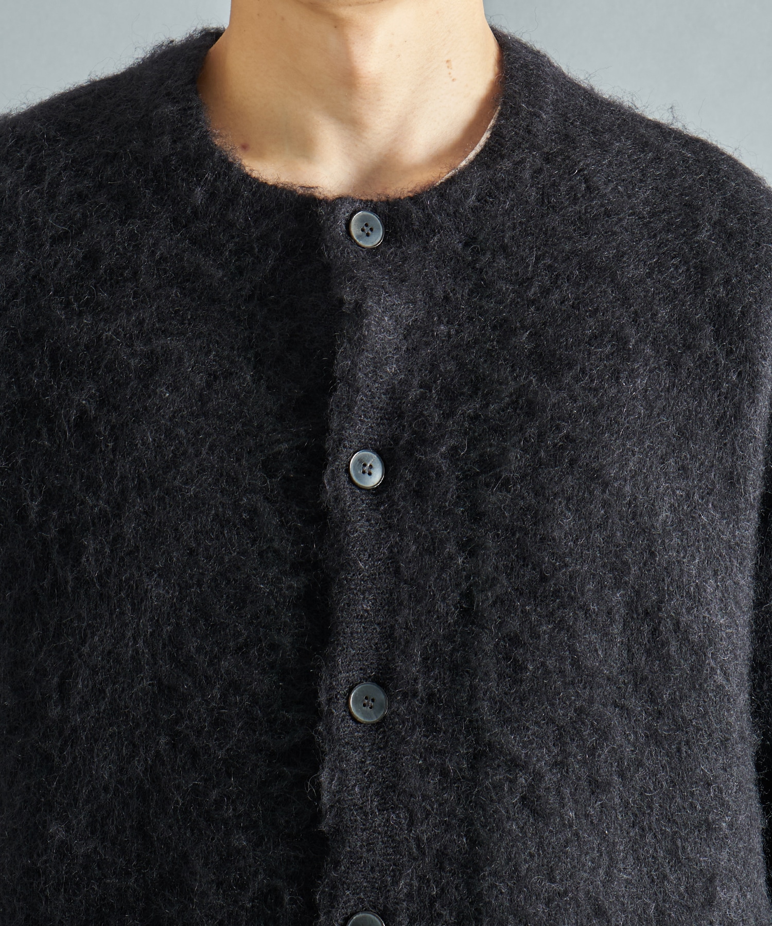 MOHAIR DOUBLE KNIT CARDIGAN STUDIOUS