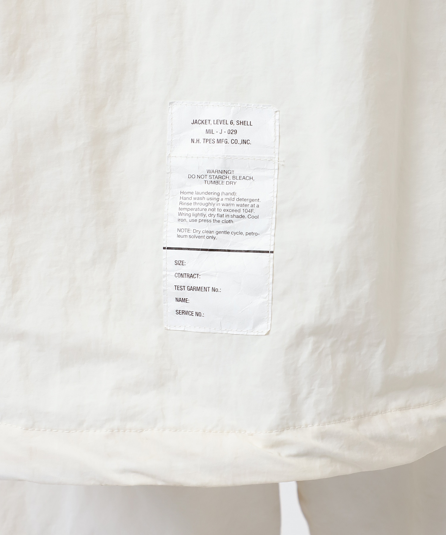 別注 9246-BL03-014 HOOD JACKET WHITE EDITION N.HOOLYWOOD