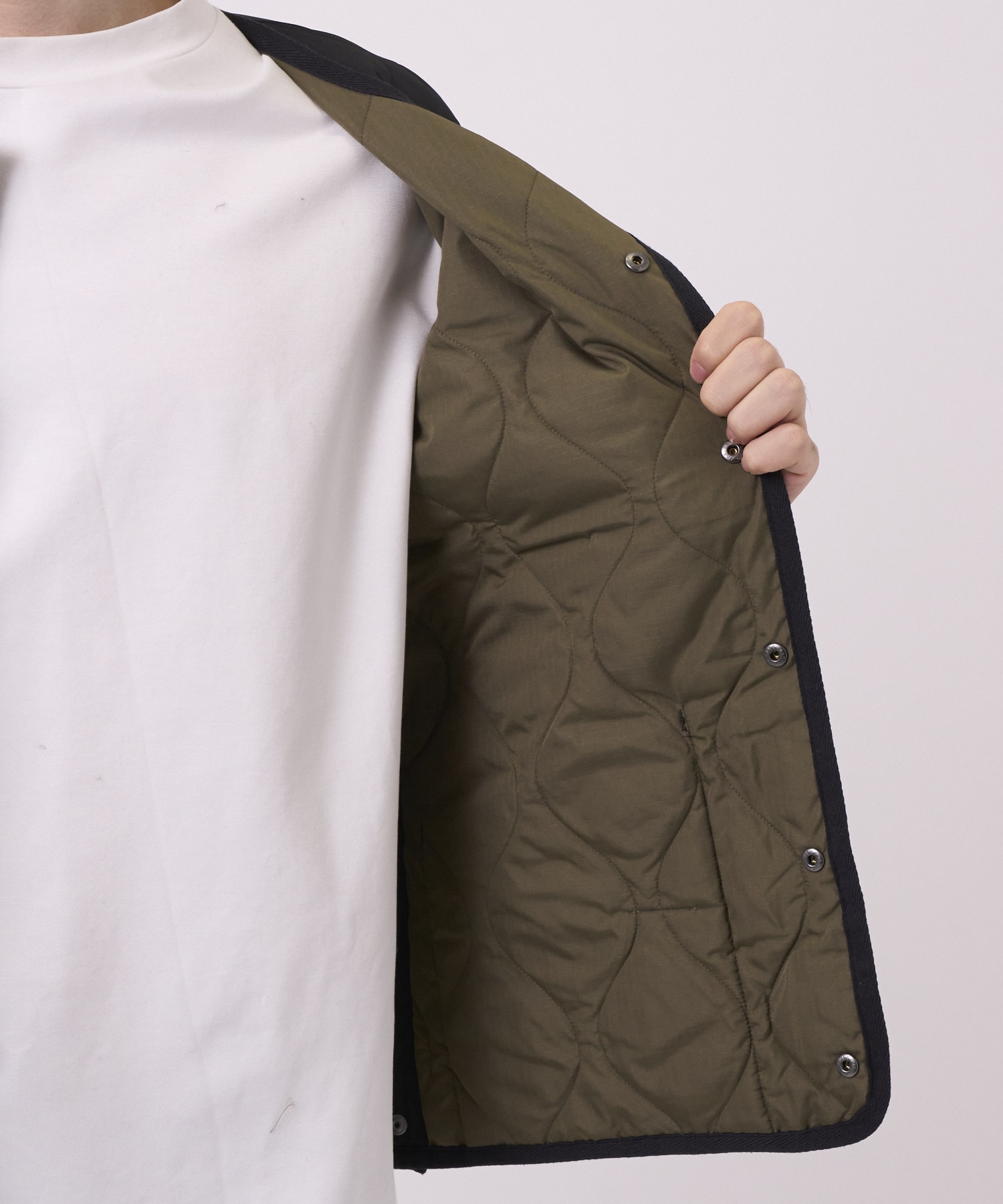 MILITARY CREW NECK DOWN JKT TAION/TAION EXTRA