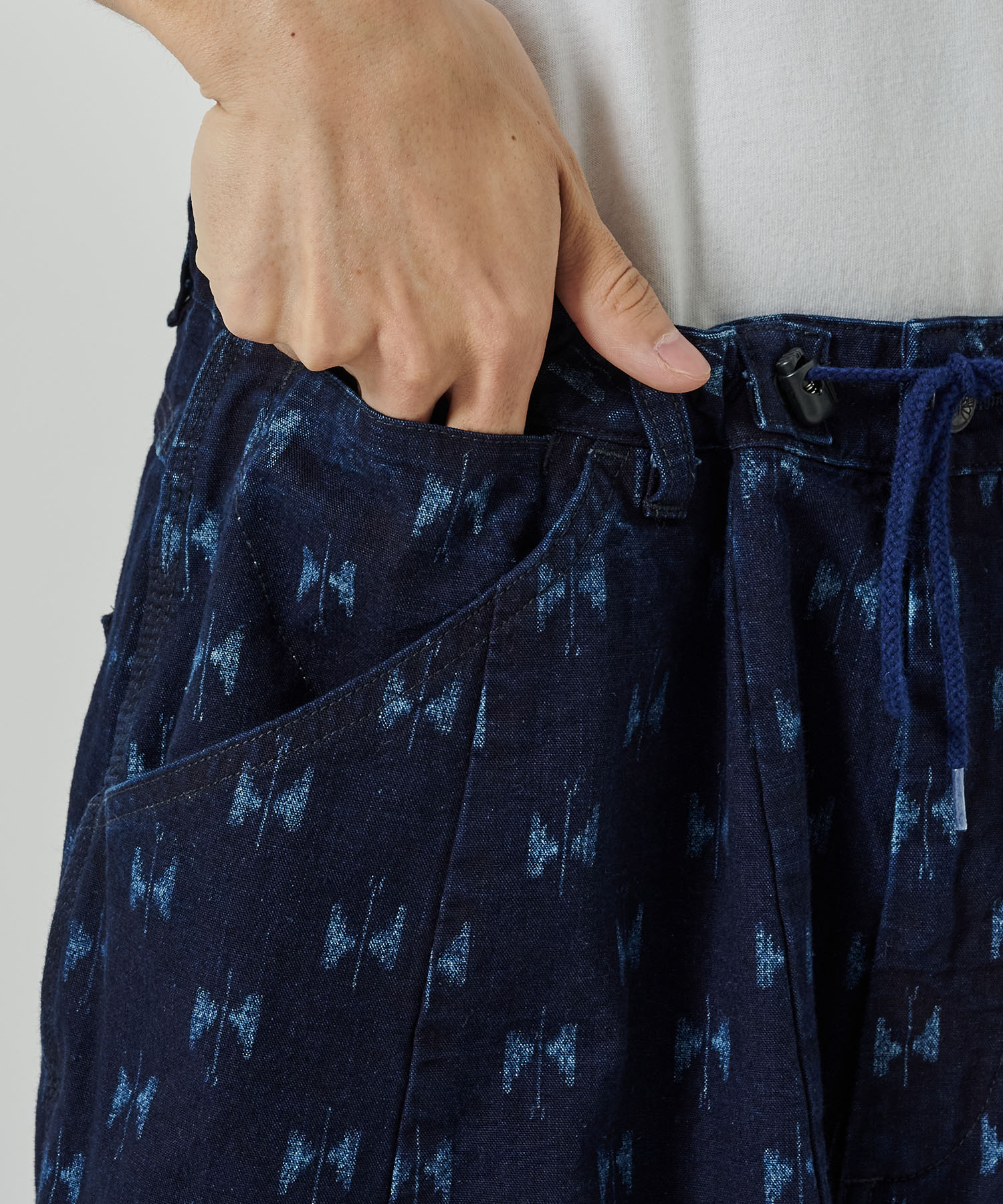 H.D Pant - Painted Indigo Kasuri NEEDLES