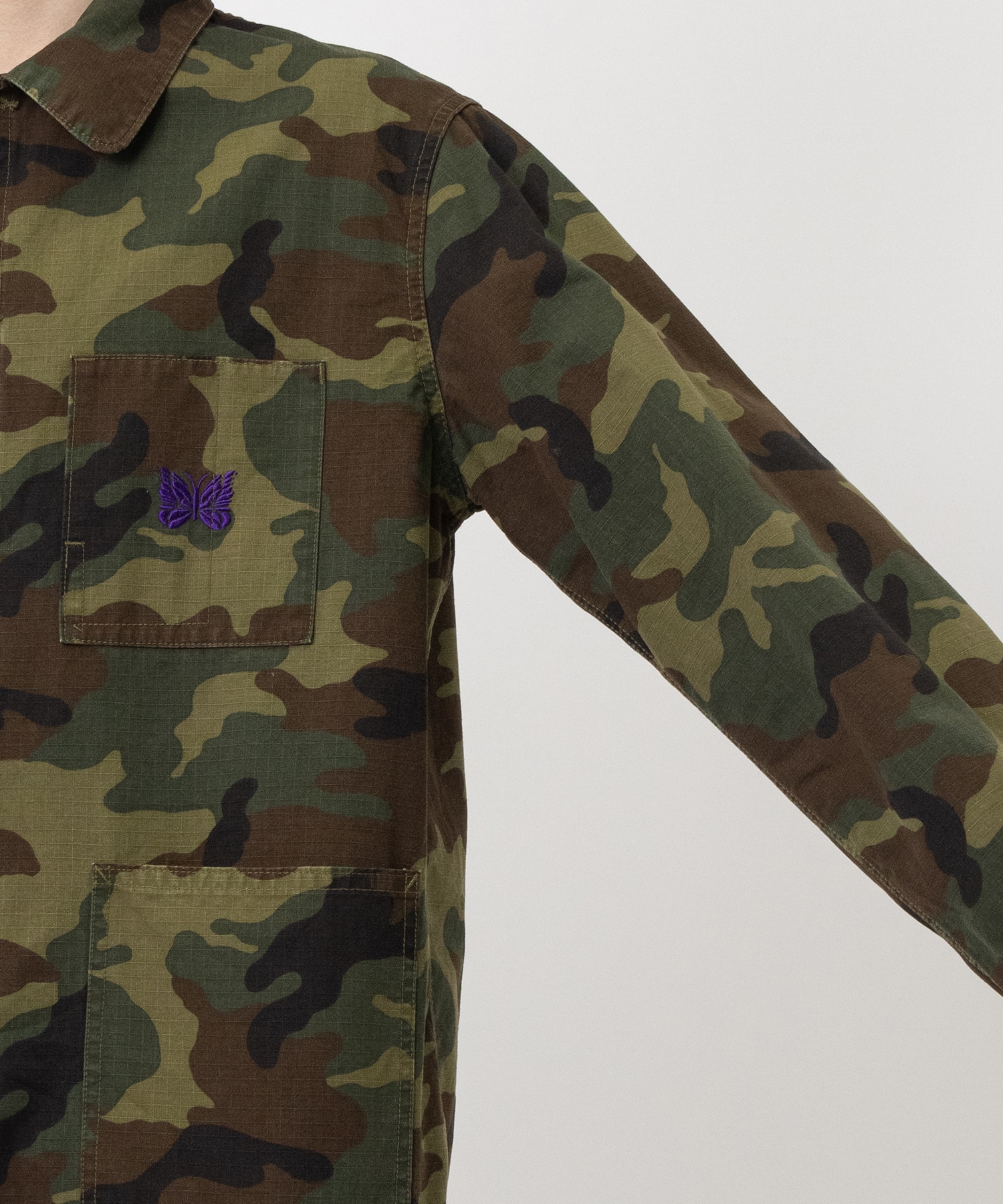 D.N. Coverall - Cotton Ripstop/Camo NEEDLES