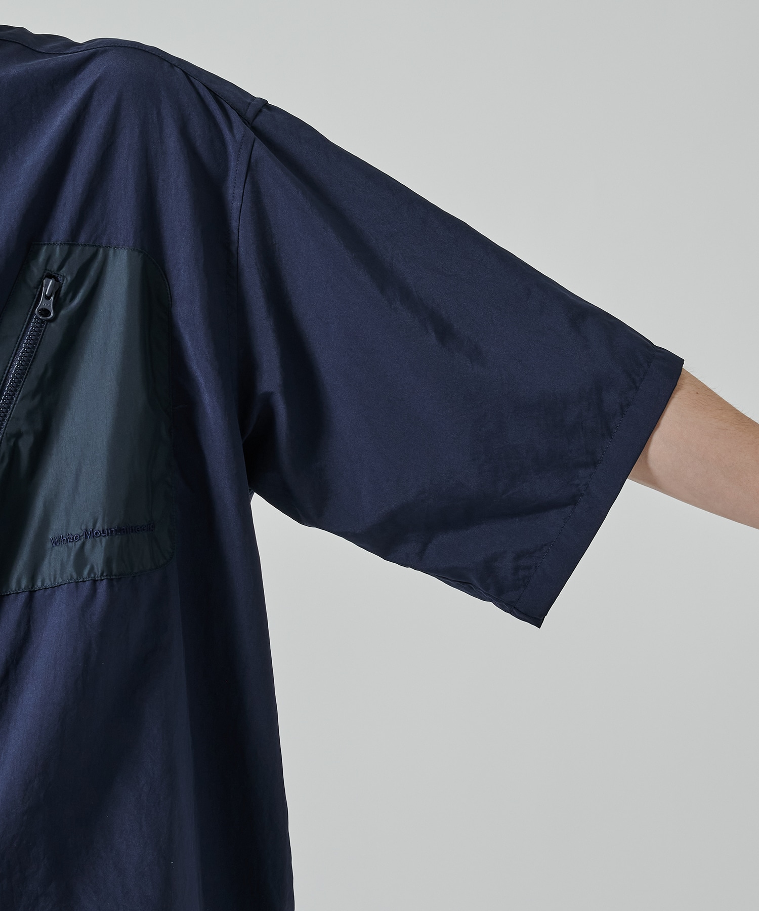 〈別注〉 DRAW CORD S/S POCKET SHIRTS White Mountaineering