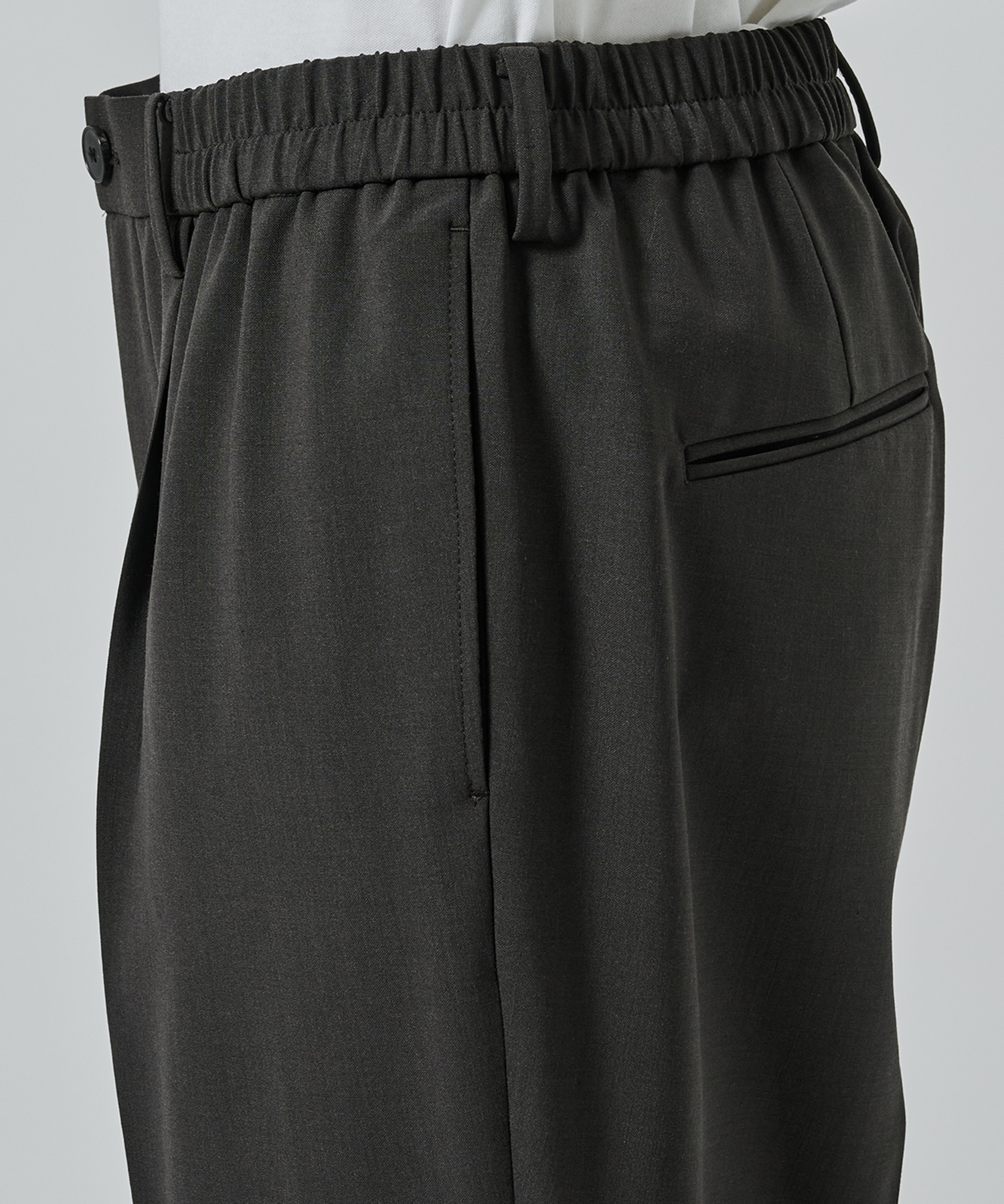SUMMER WOOL TAPERED SLACKS STUDIOUS