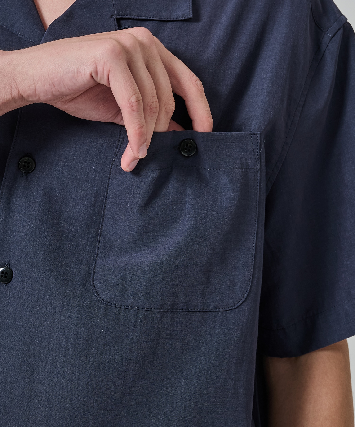 別注 Short Sleeve Open Collar Shirt soe